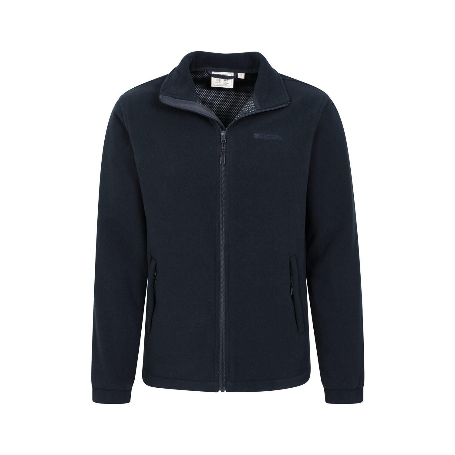 "Bernard II" Fleecejacke winddicht für Herren Marineblau 4/5
