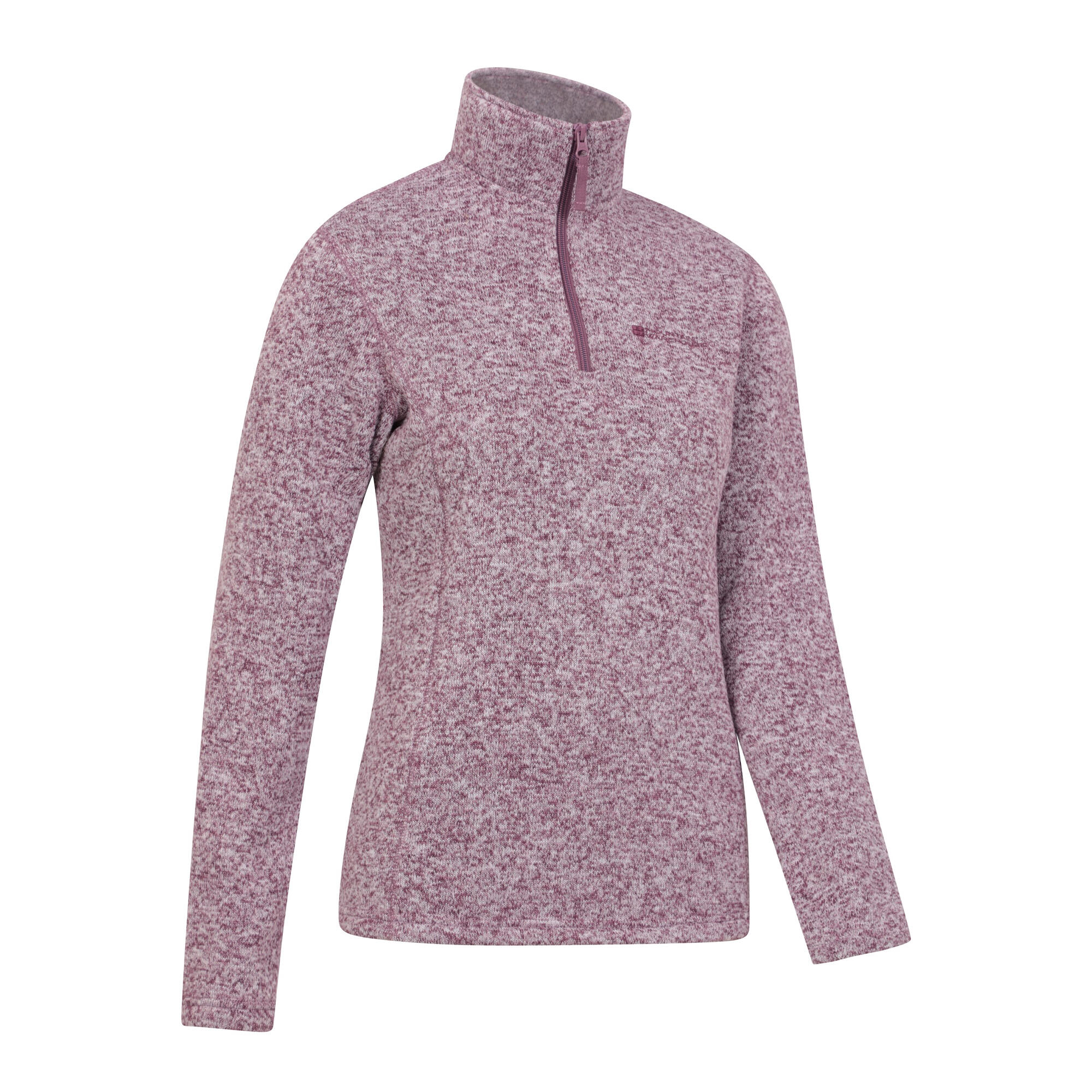 Womens/Ladies Idris Half Zip Fleece Top (Burgundy) 4/4