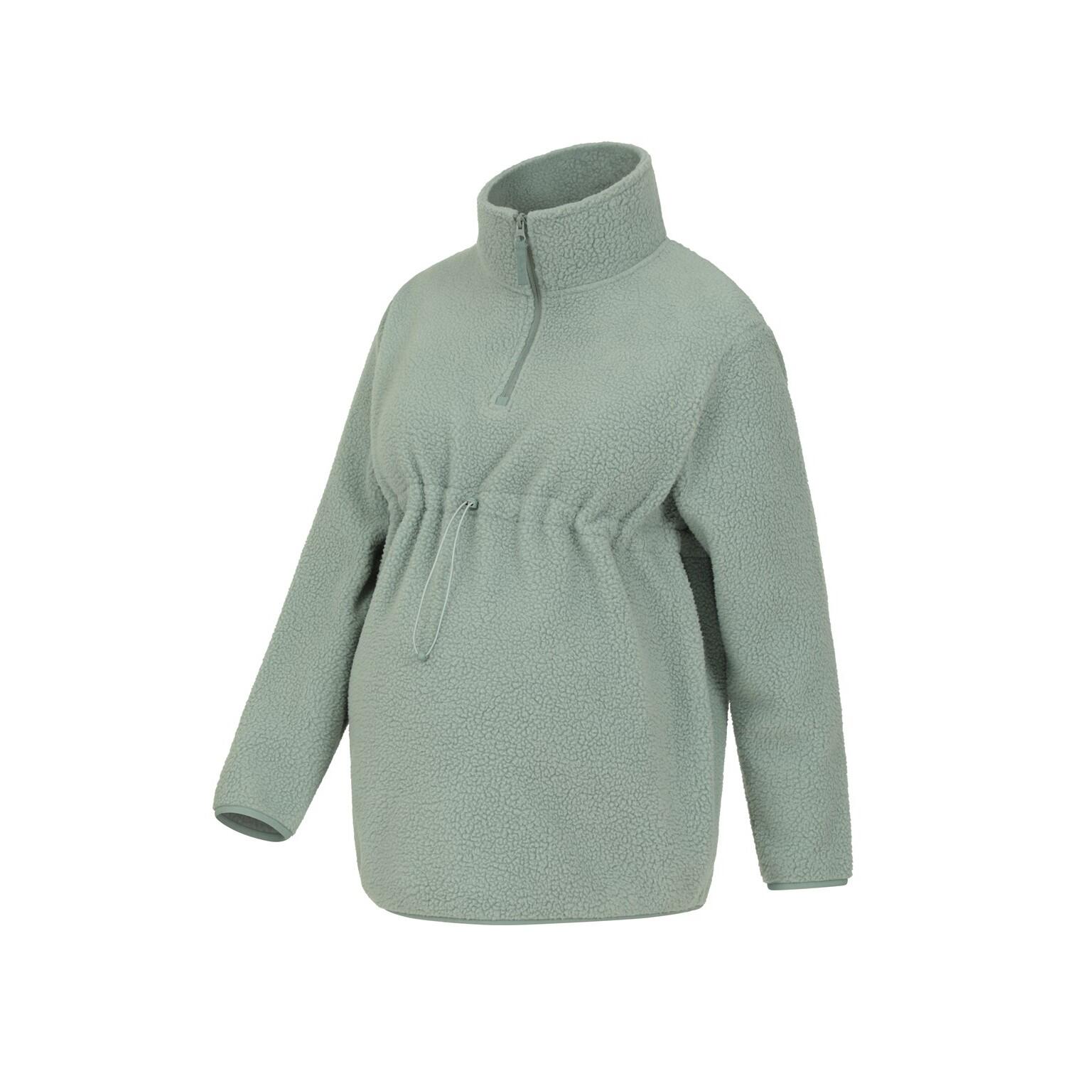 Felpa In Pile Maternità Mezza Cerniera Donna Mountain Warehouse Cosy Verde 4/4
