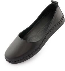 Ballerines femme NELL cuir noir 41