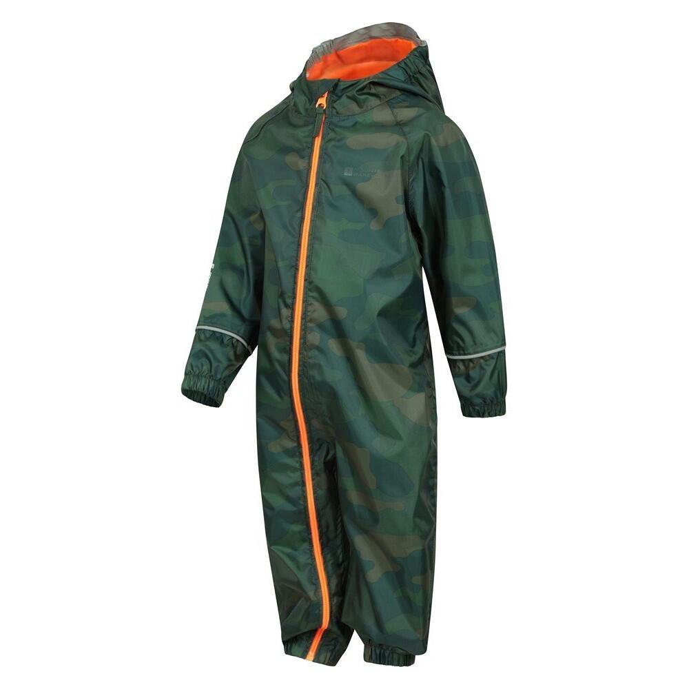 Regenanzug Wasserfest für Baby Kinder Khaki 3/4