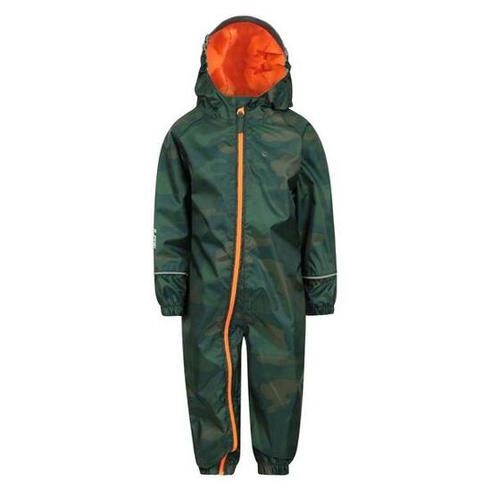 Regenanzug Wasserfest für Baby Kinder Khaki