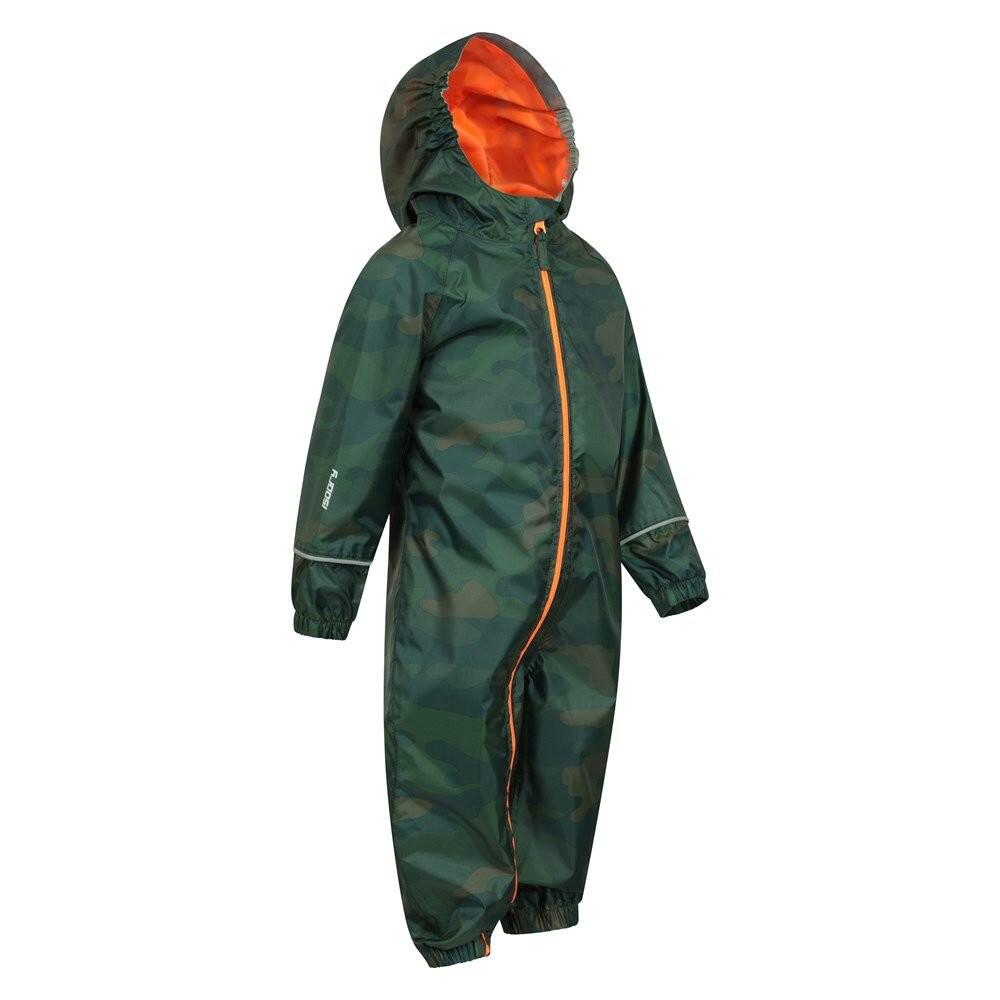 Regenanzug Wasserfest für Baby Kinder Khaki 4/4