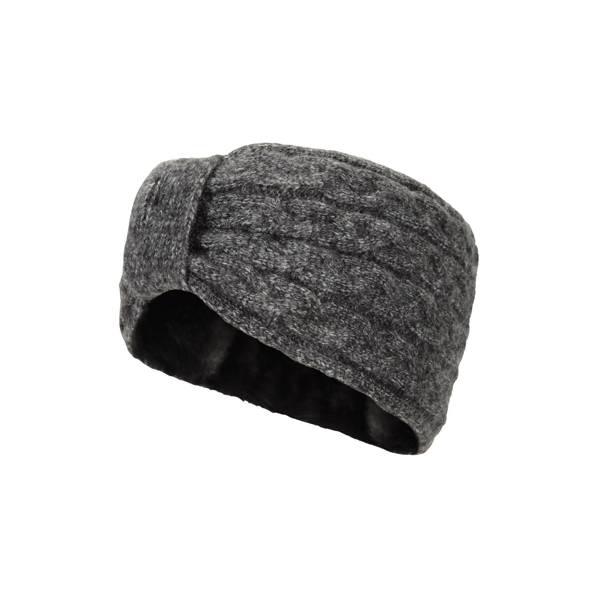 Stirnband Front mit Knoten für Damen Schwarz 3/6