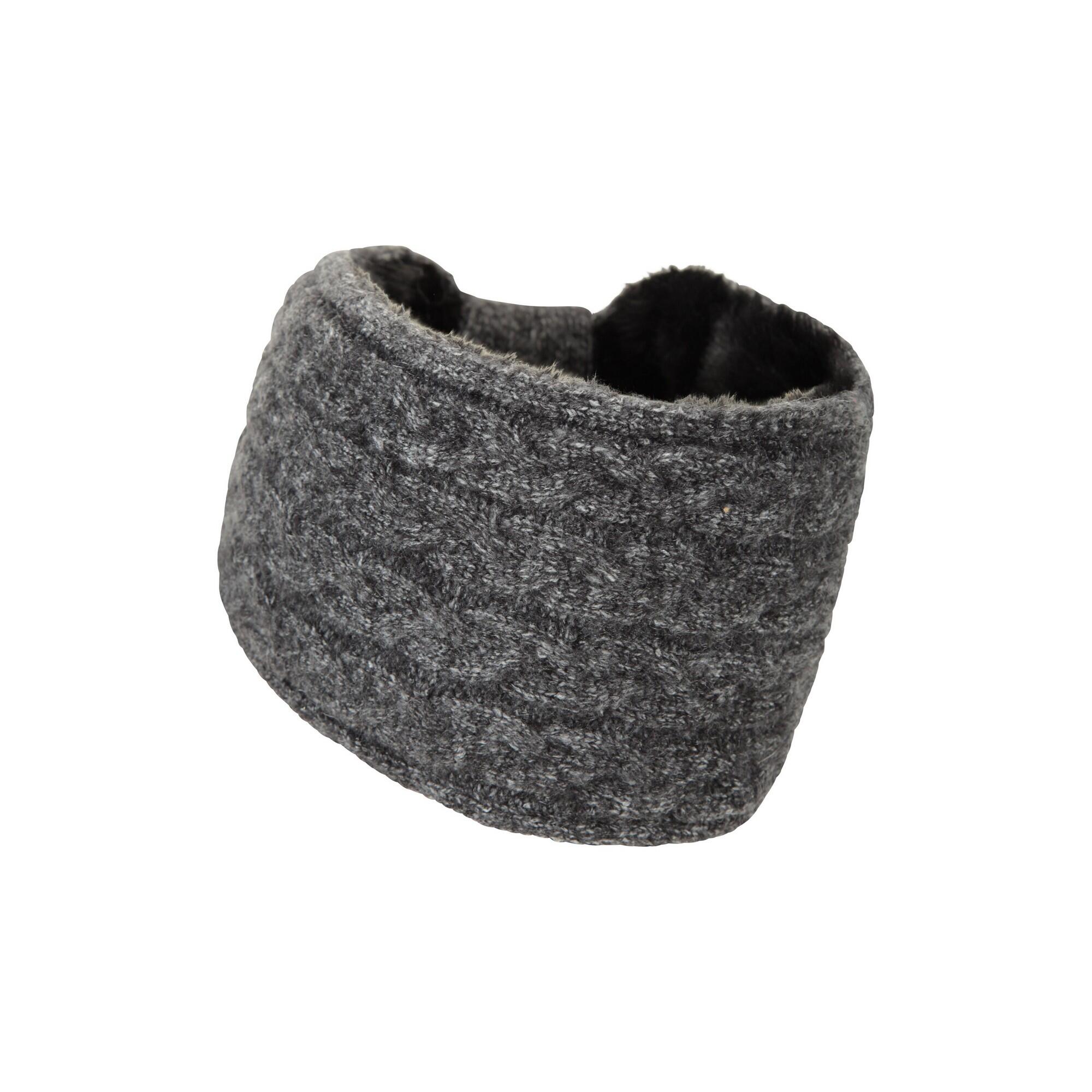 Stirnband Front mit Knoten für Damen Schwarz 4/6