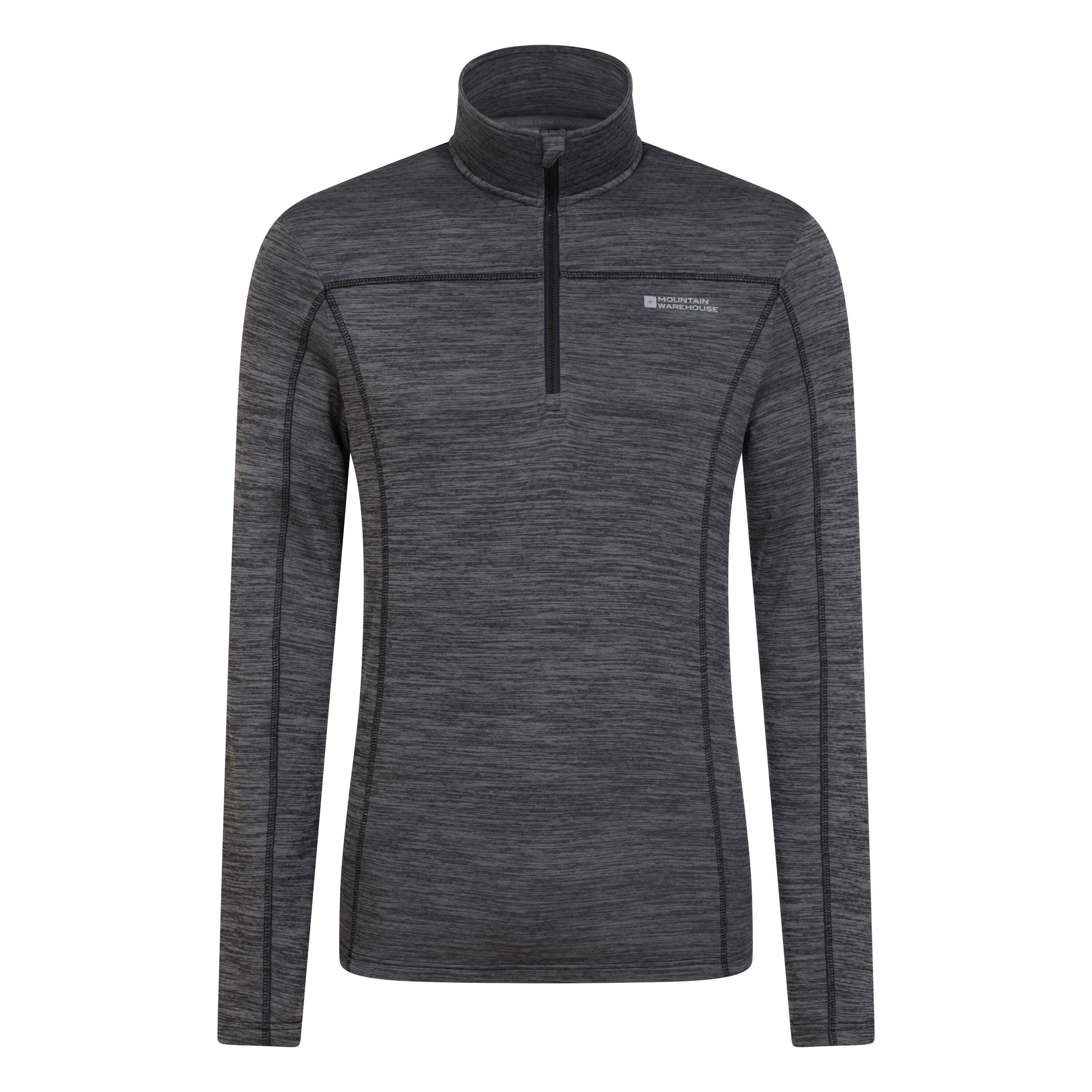 MOUNTAIN WAREHOUSE Mens Finsbury Active Midlayer (Dark Grey)