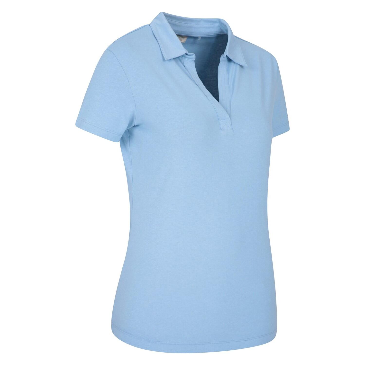 Poloshirt Mit UVSchutz für Damen Blau 3/3