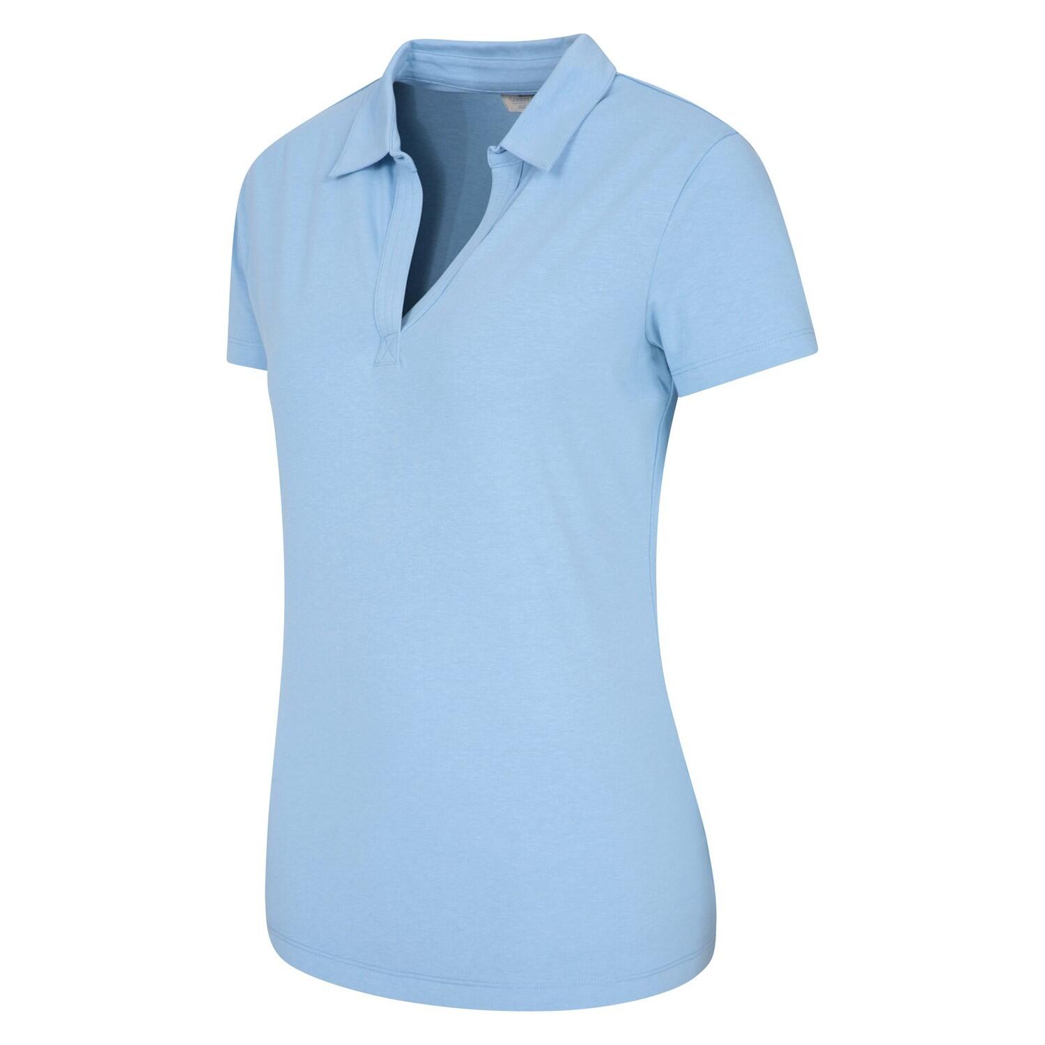 Poloshirt Mit UVSchutz für Damen Blau 2/3