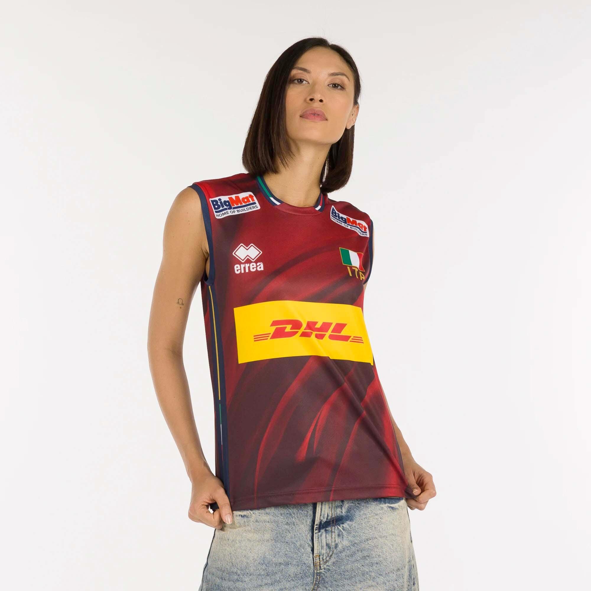 Canotta Errea Naz. Italia Volley 4^Mg Gara Unisex Shop Ad 25/28 Adulto 2/5