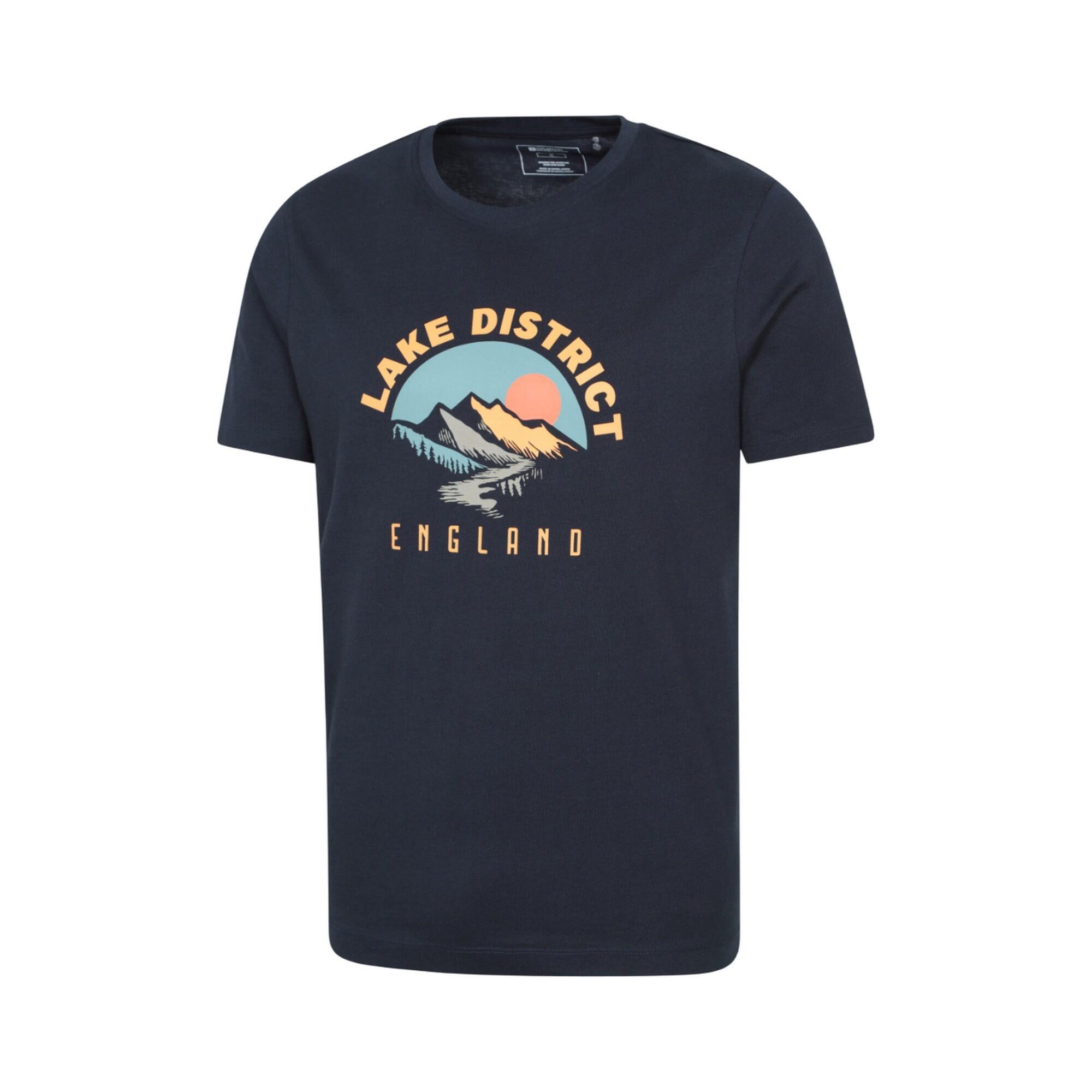 Maglietta Maniche Corte Uomo Mountain Warehouse Lake District Blu Navy 4/4