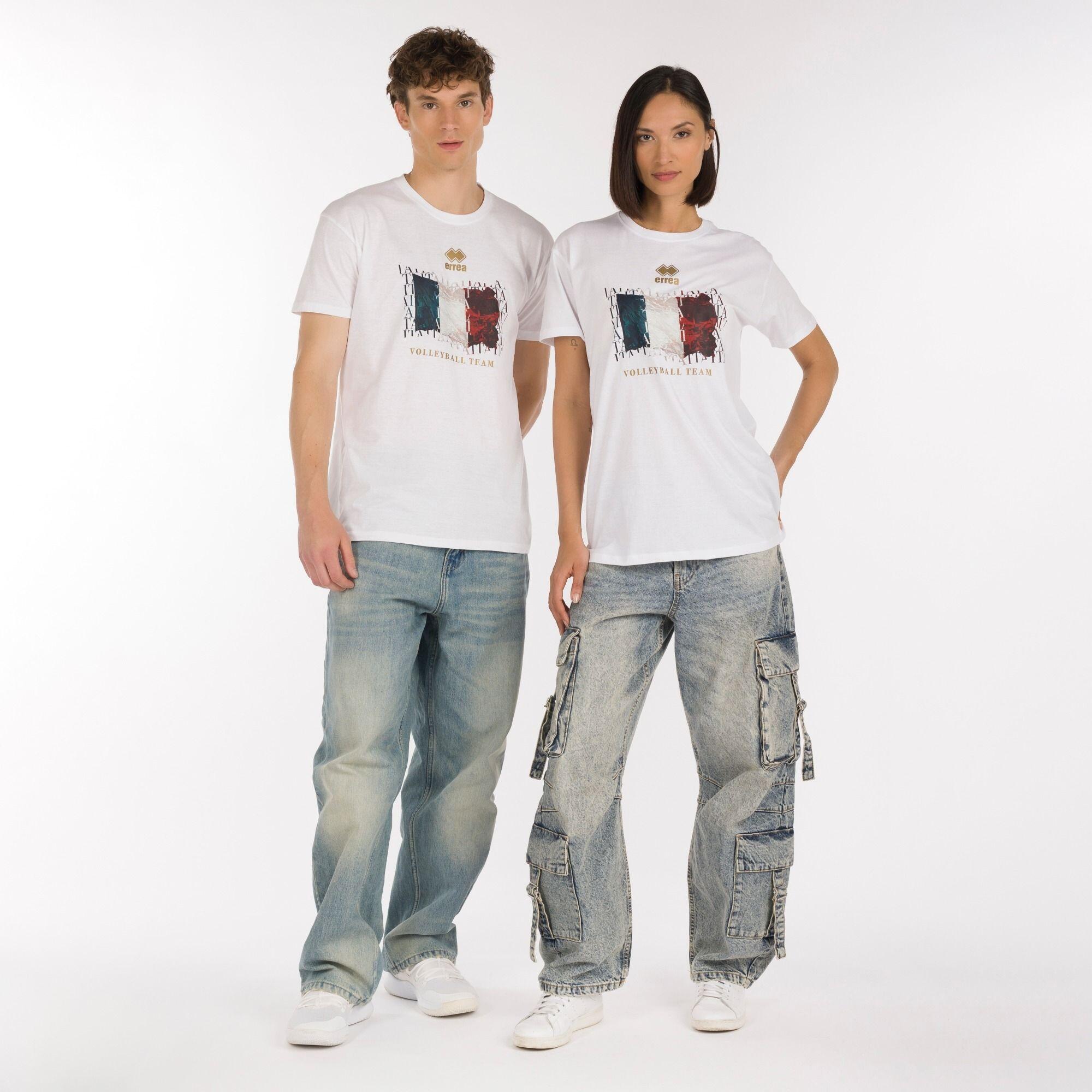 T-shirt uomo errea bianco 3/5