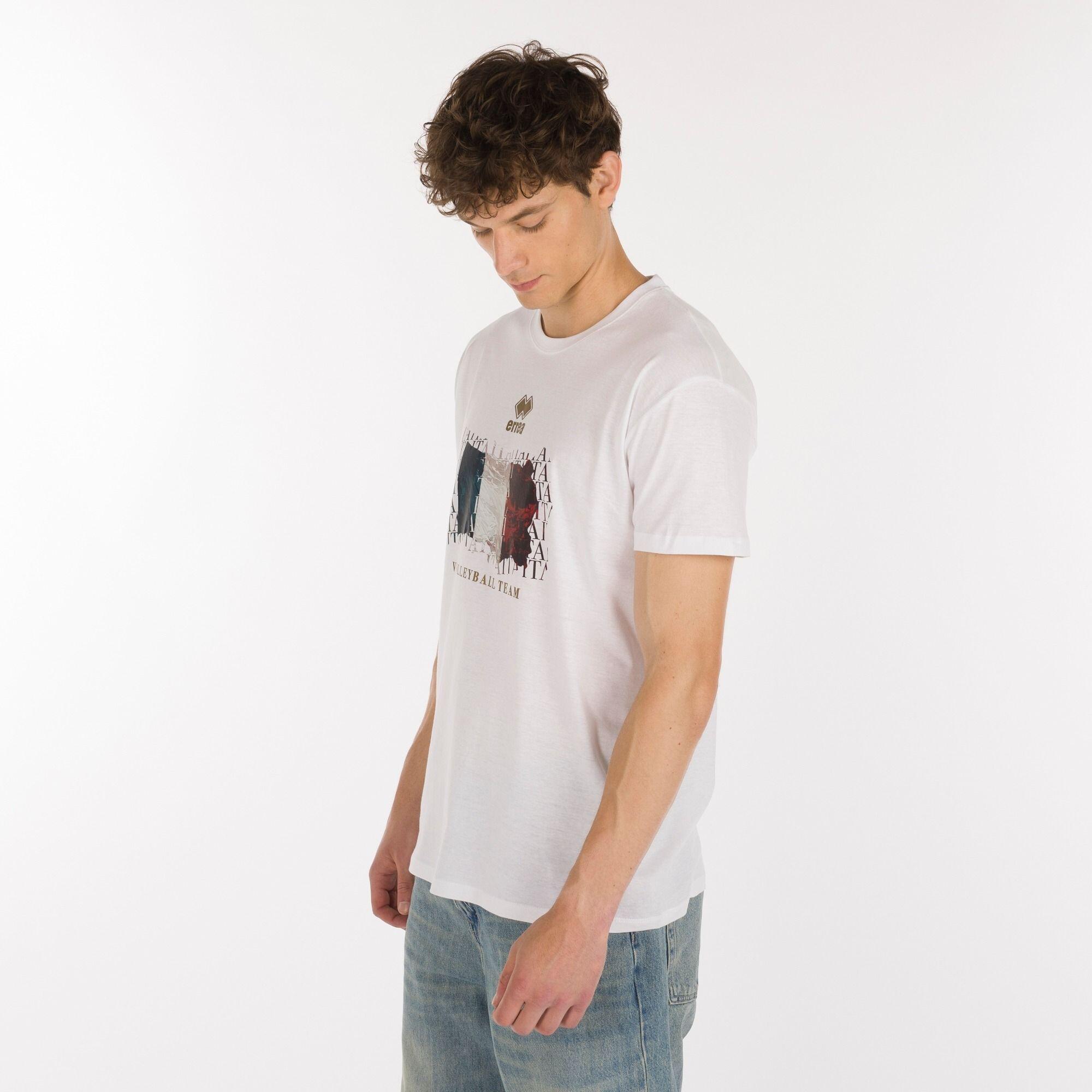 T-shirt uomo errea bianco 2/5
