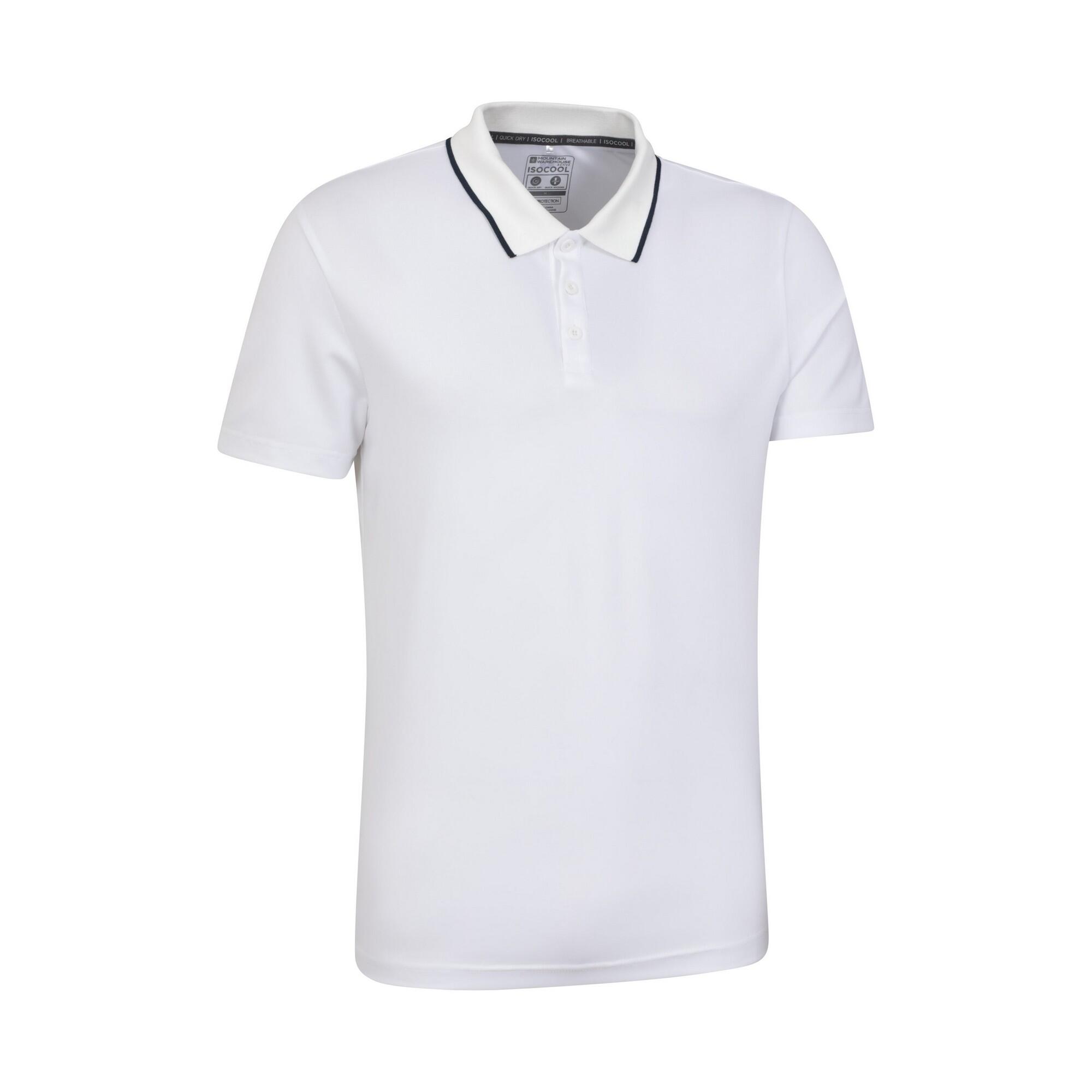 Polo TOURNAMENT Homme (Blanc) 4/4