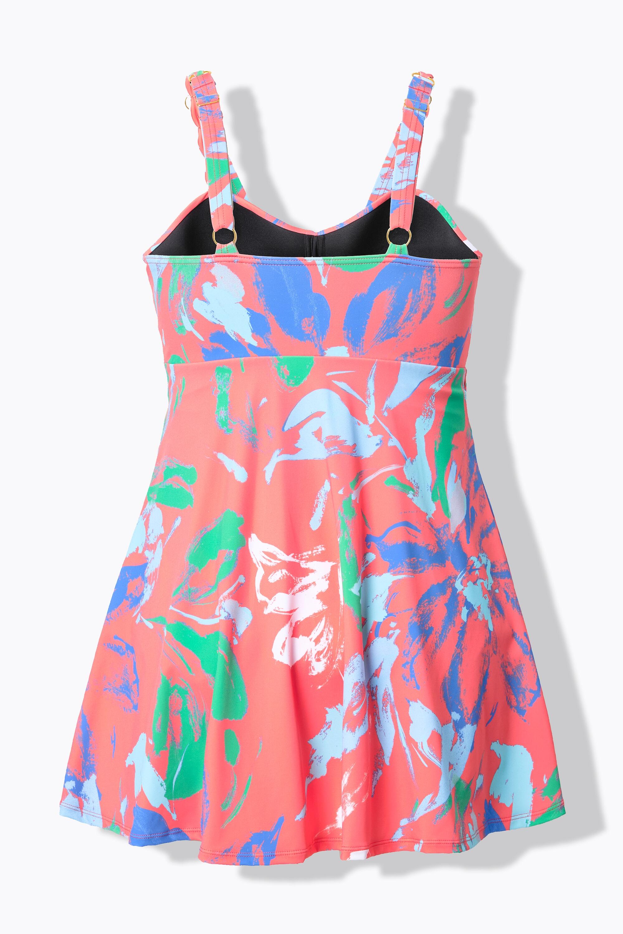 Femme Robe de bain à fleurs. Bonnets souples et armatures. Bretelles 7/7