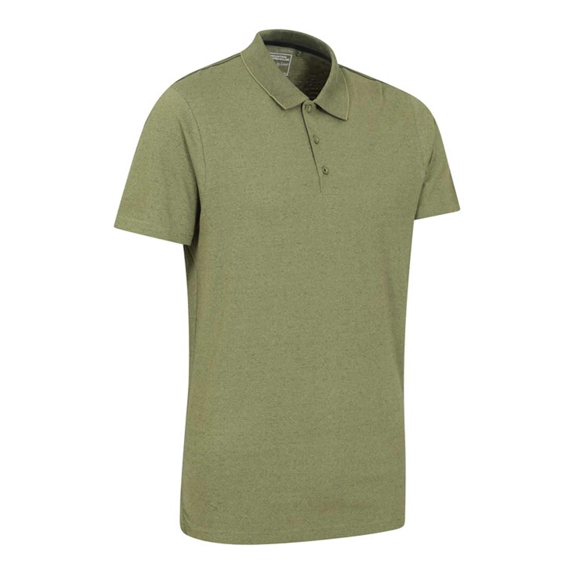 Maglietta Polo Struttura Uomo Mountain Warehouse Cordyline Verde 3/4