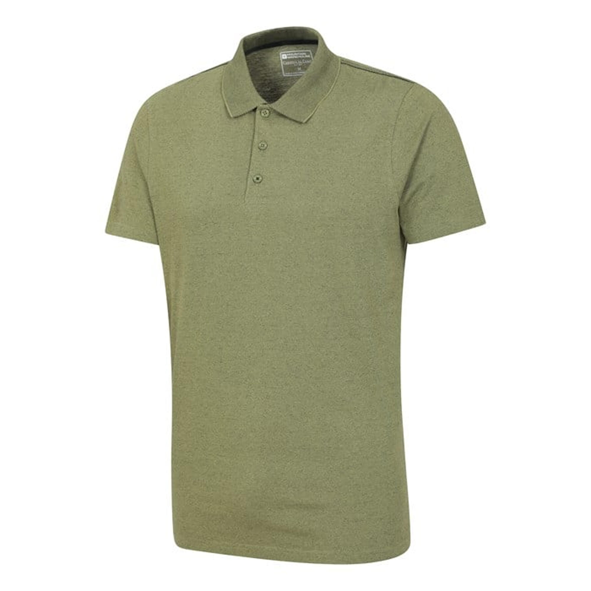Maglietta Polo Struttura Uomo Mountain Warehouse Cordyline Verde 2/4