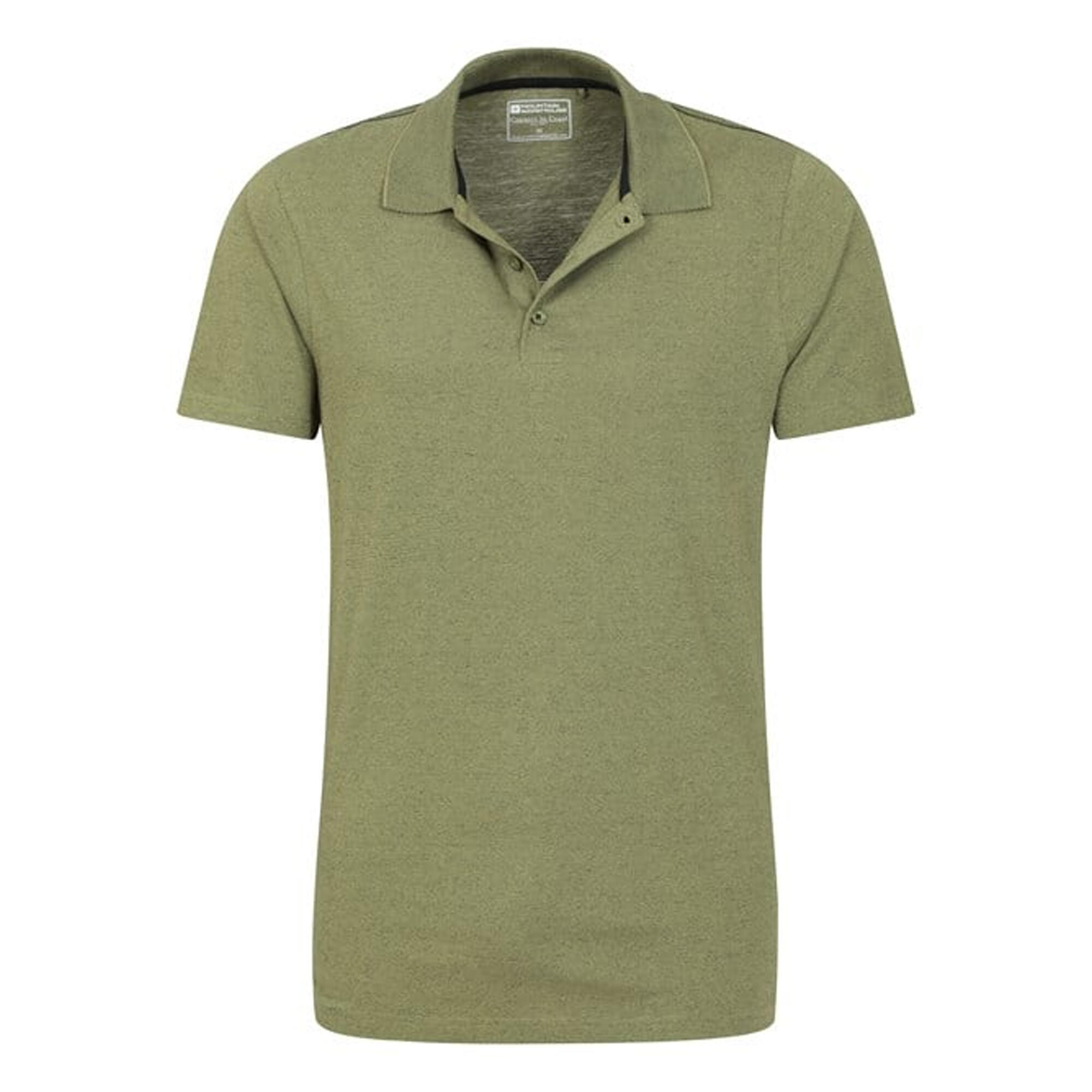 Maglietta Polo Struttura Uomo Mountain Warehouse Cordyline Verde 4/4