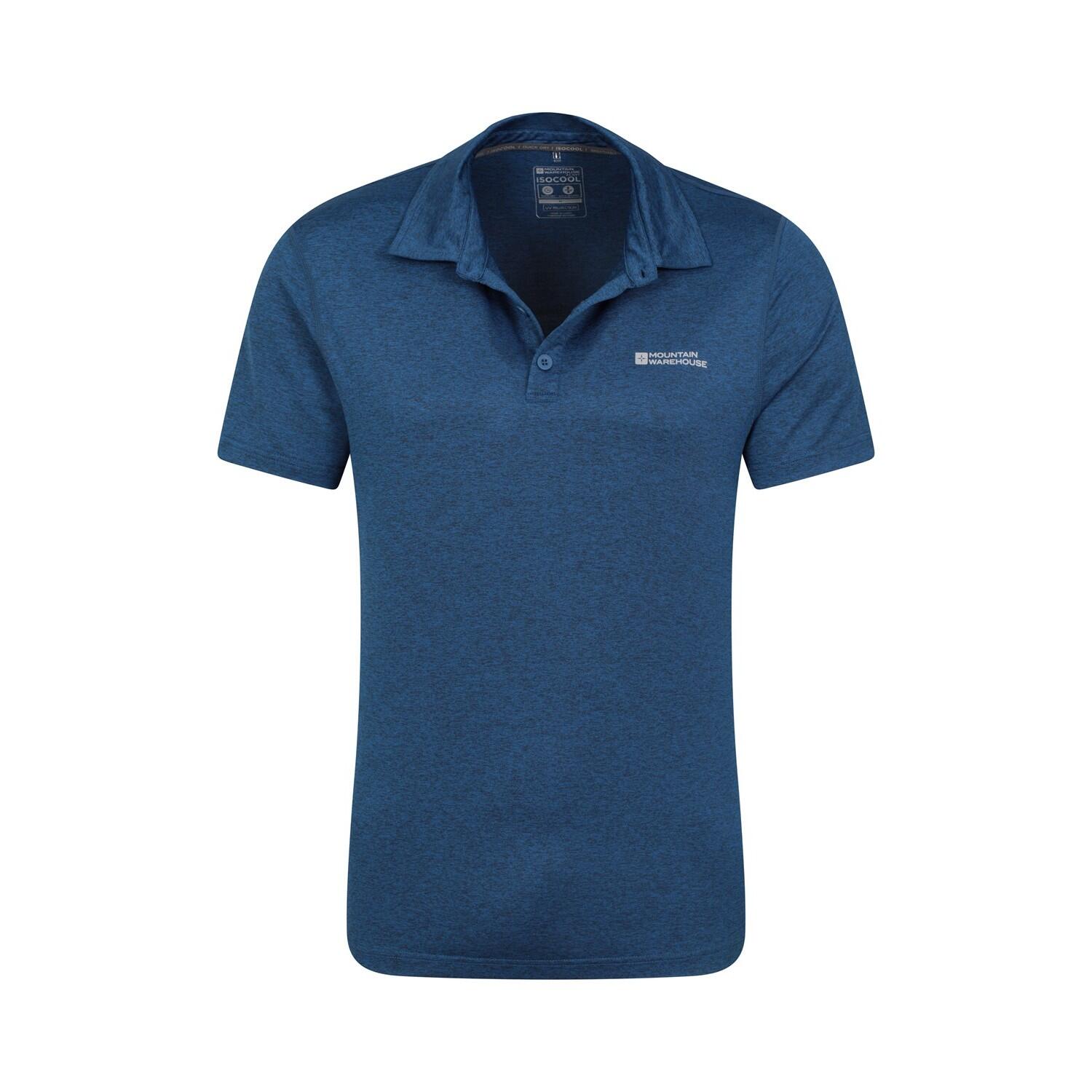Mens Deuce IsoCool Polo Shirt (Dark Blue) 2/4