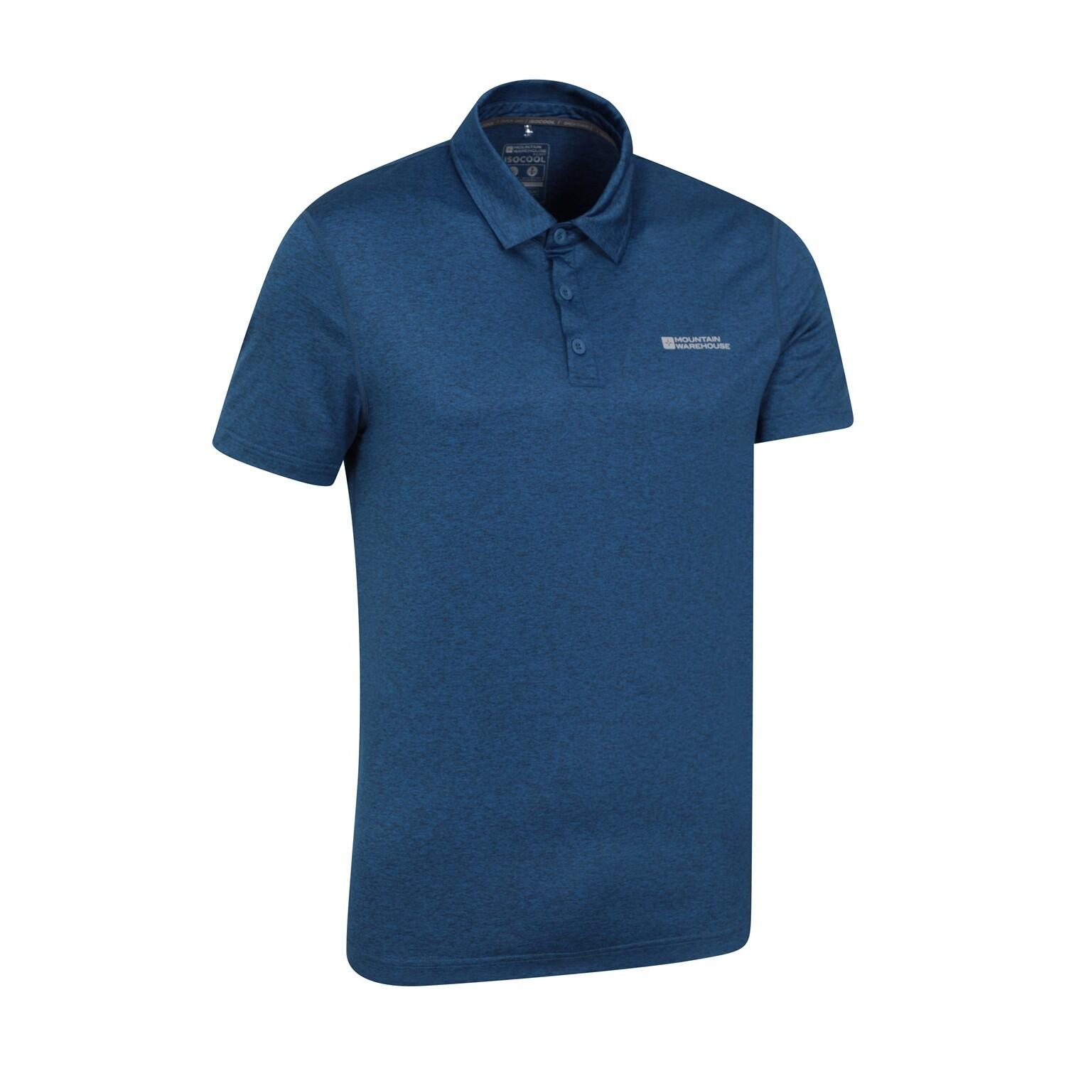 Mens Deuce IsoCool Polo Shirt (Dark Blue) 4/4