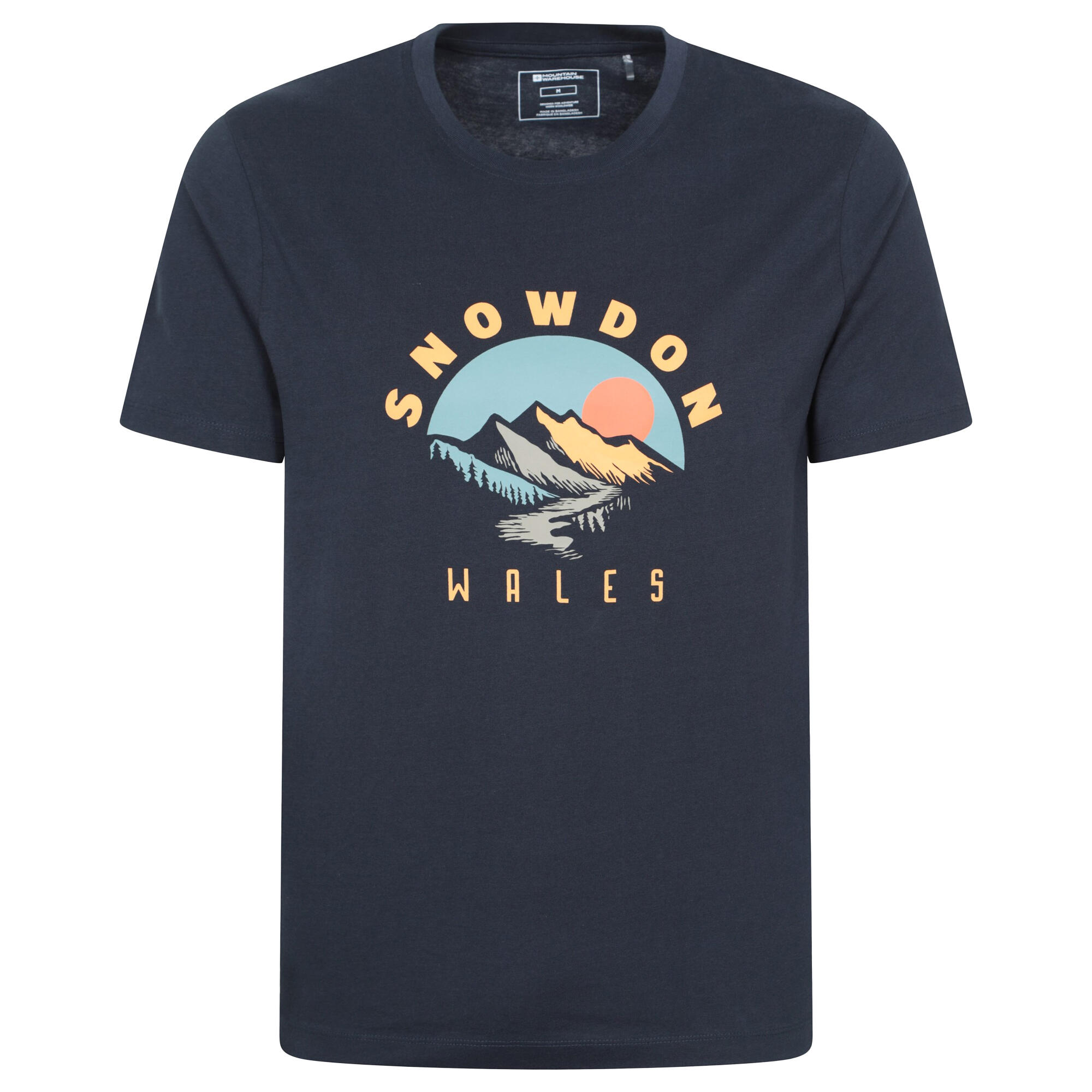 MOUNTAIN WAREHOUSE Mens Snowdon ShortSleeved TShirt (Navy)