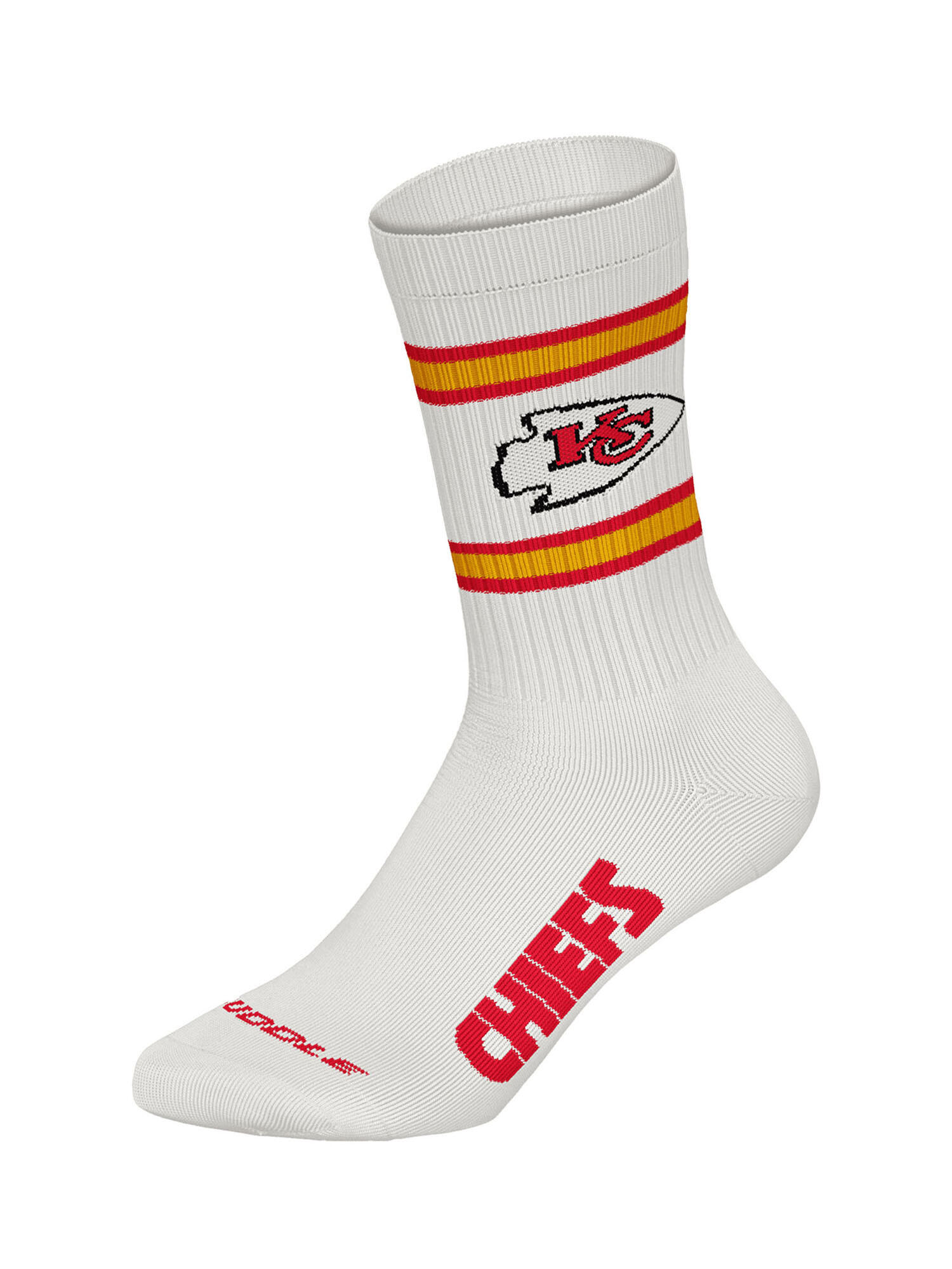 NFL Kansas City Chiefs 3-Pack Soft Cotton Crew Socks | 35/38 Red/White/Black 4/4