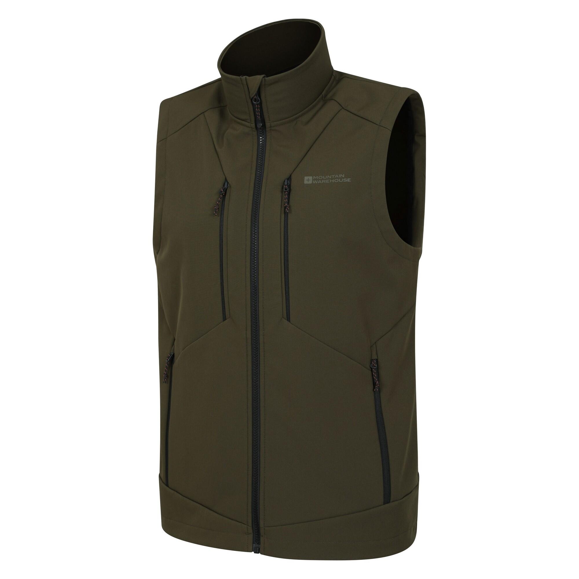 Mens Radius Softshell Gilet (Khaki Brown) 3/4