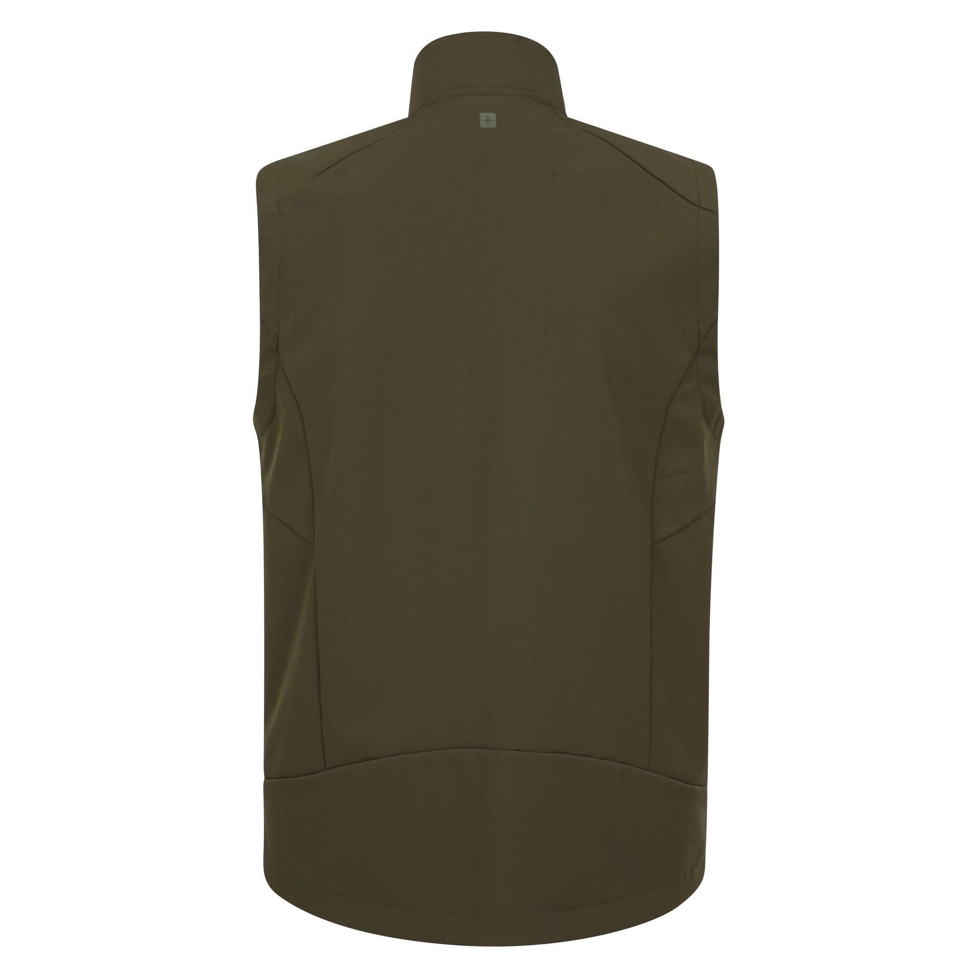 Mens Radius Softshell Gilet (Khaki Brown) 2/4