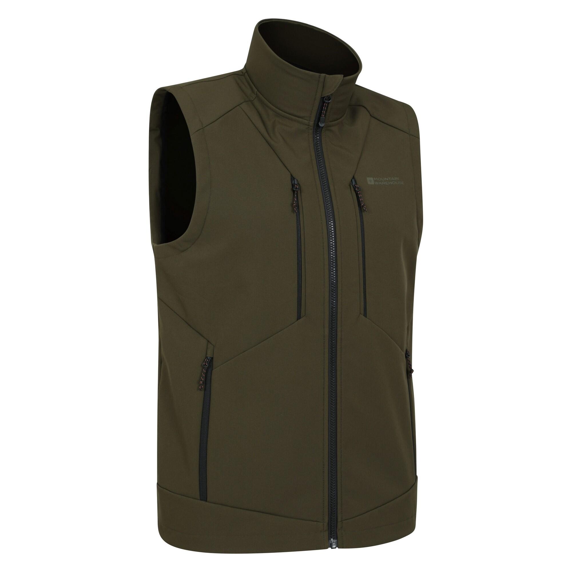 Mens Radius Softshell Gilet (Khaki Brown) 4/4