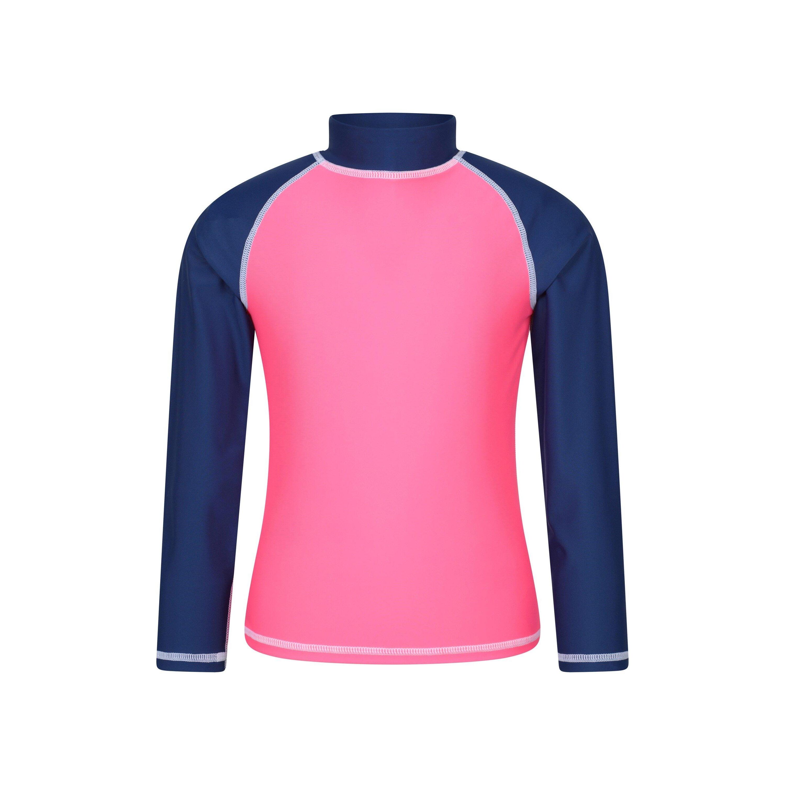 MOUNTAIN WAREHOUSE Childrens/Kids LongSleeved Rash Top (Dark Pink)