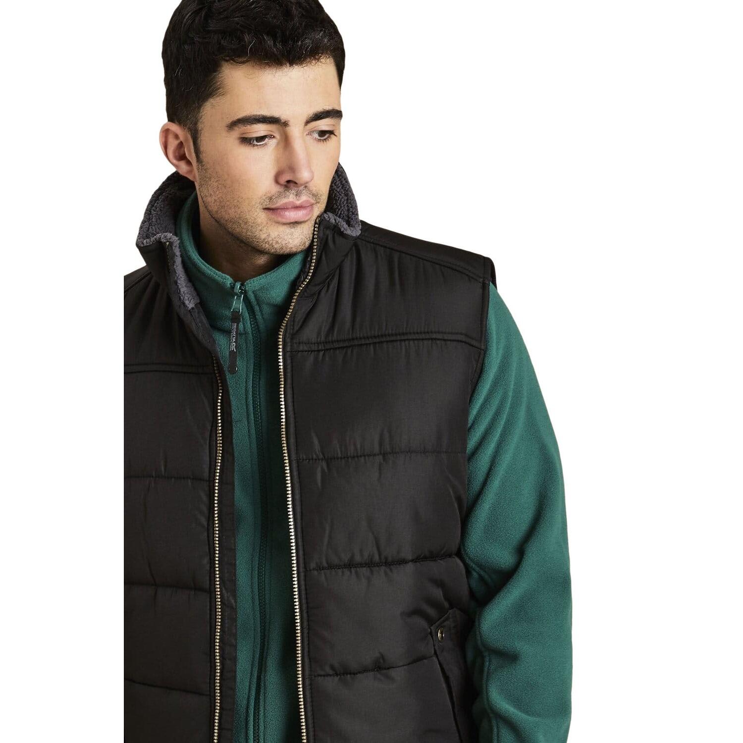 Mens Standout Altoona Insulated Bodywarmer Jacket (Black) 4/5