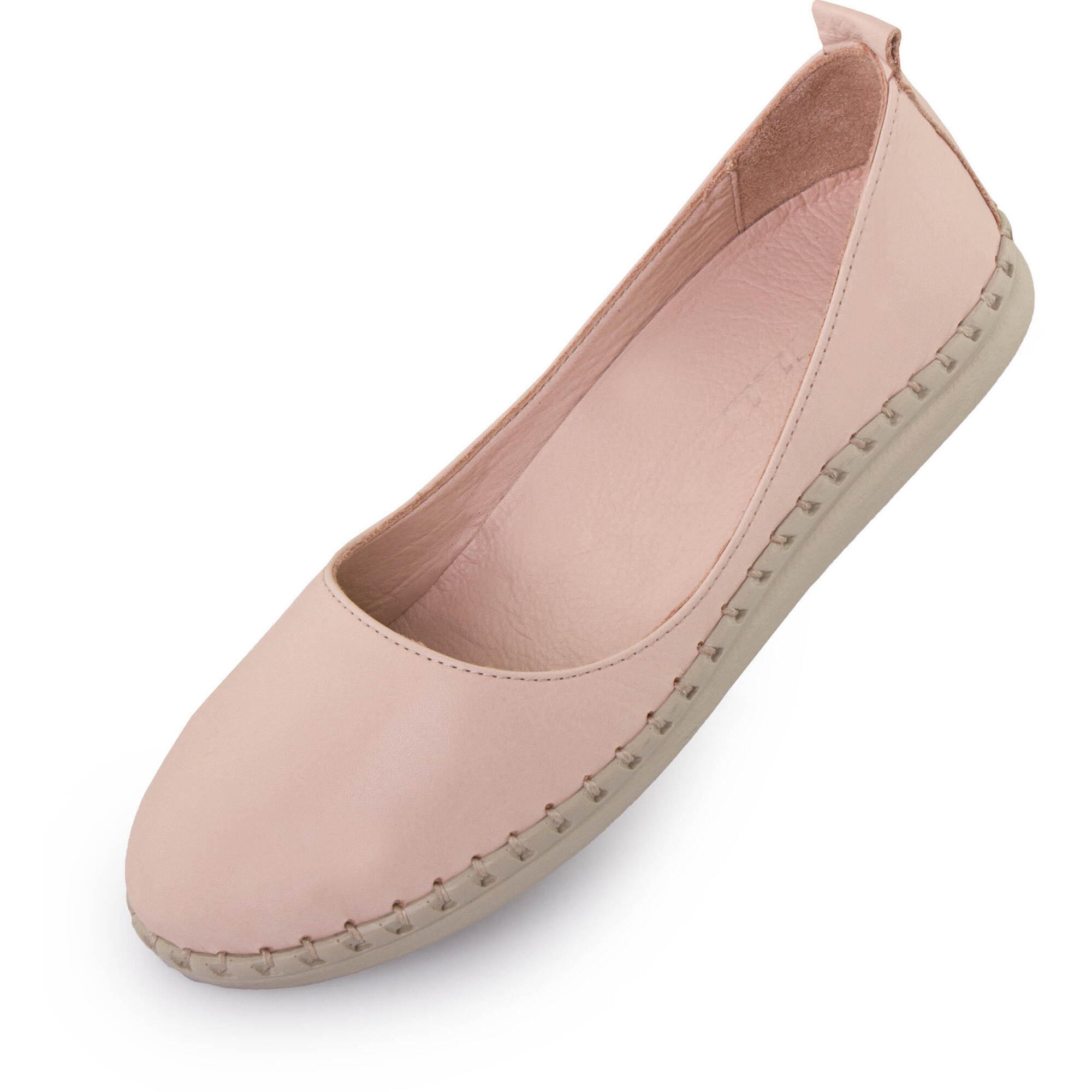 Baleriny damskie NELL 'Pumpkin' skóra, pomarańczowe, rozmiar 38