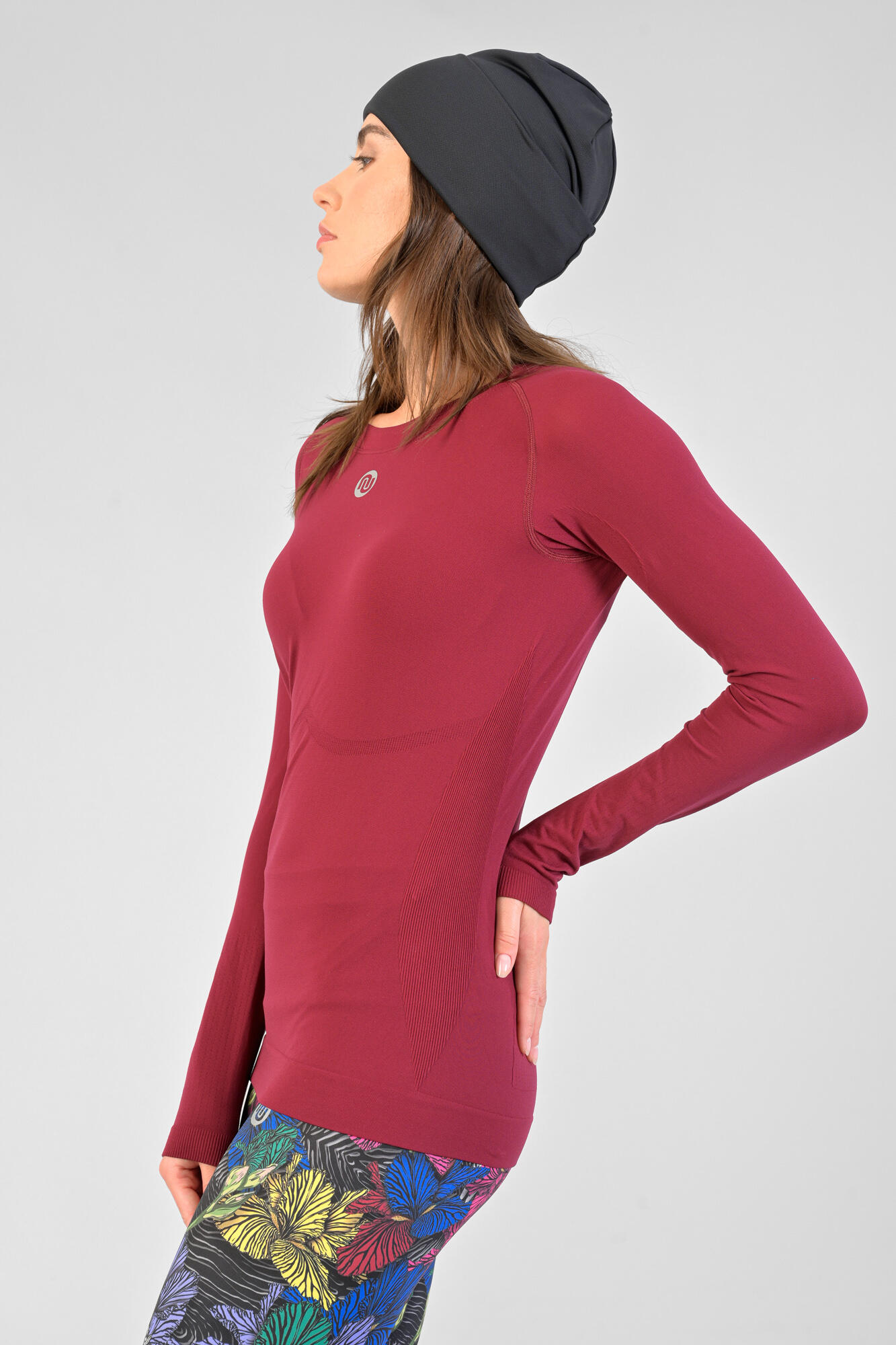 Koszulka z długim rękawem do biegania damska Nessi Sportswear Longsleeve Ultra 3/5