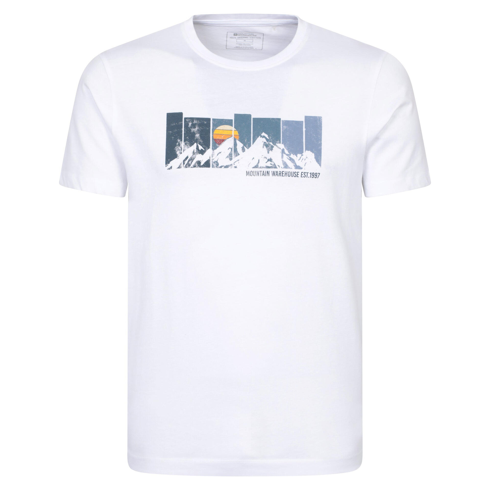 MOUNTAIN WAREHOUSE Mens Gradient Graphic TShirt (White)