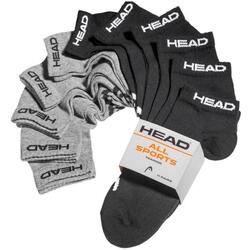 Head Elements Chaussettes Sneaker 11 paires Noir/Gris 39-42