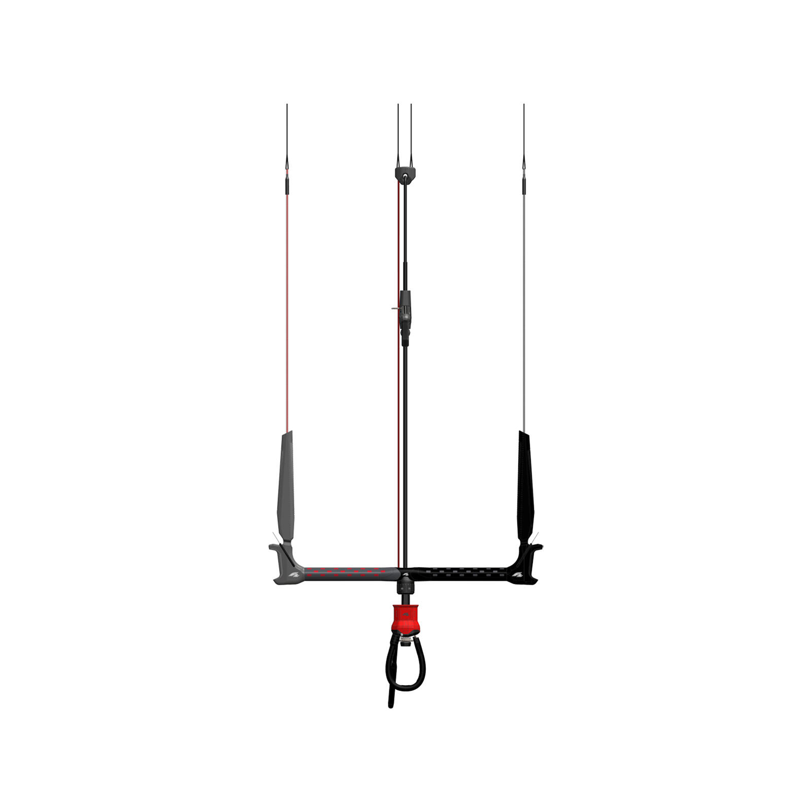 F2 Set Kite Ride V5 7qm + Kiteboard Ride White Icon 141cm + Control Bar  46cm 6/7