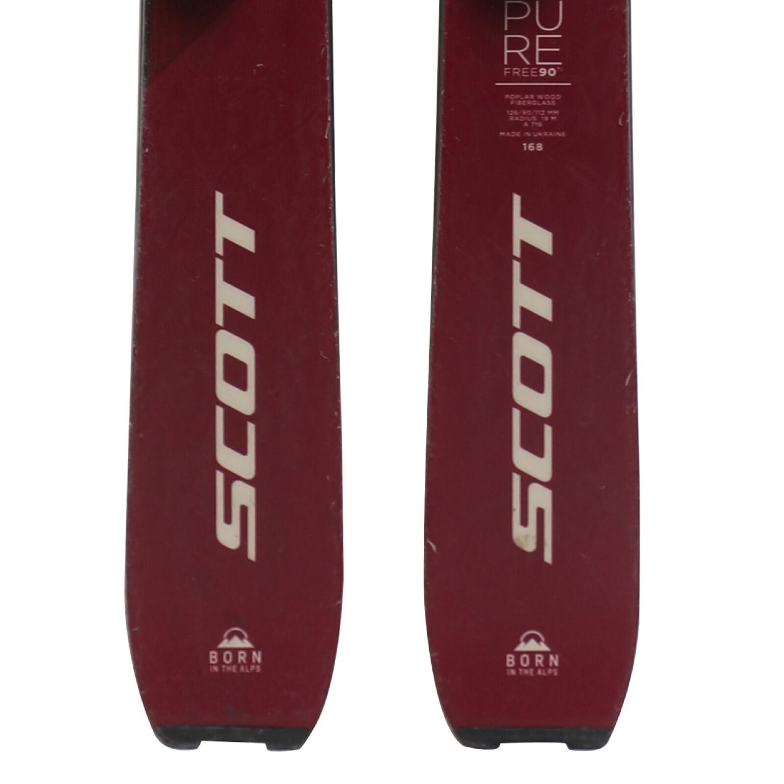 RECONDITIONNE - Ski Scott Pure Free 90 Ti W + Fixations 4/4