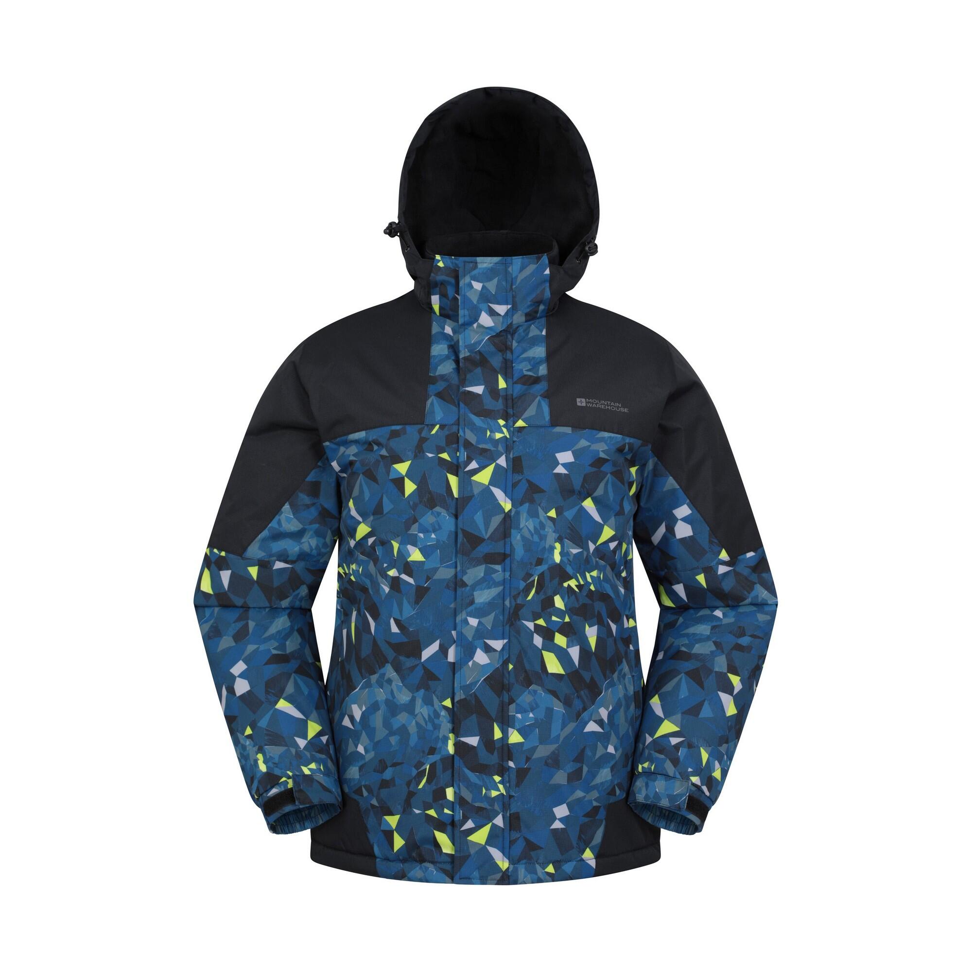 MOUNTAIN WAREHOUSE Mens Shadow II Printed Ski Jacket (Dark Blue)