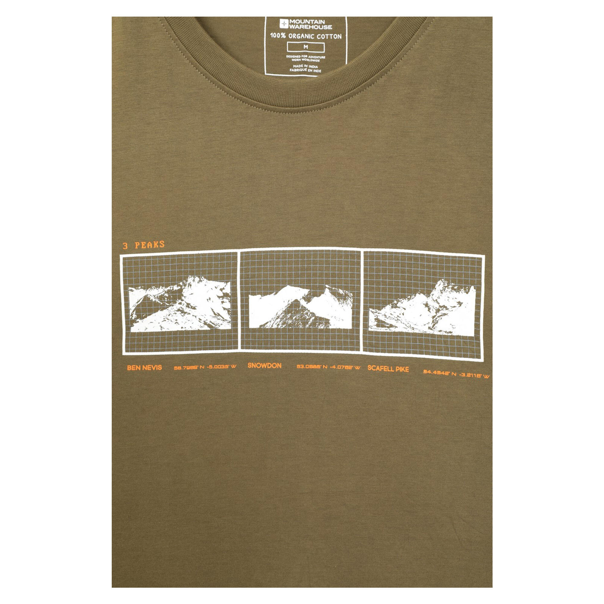 Tshirt PEAKS Homme (Vert) 3/4