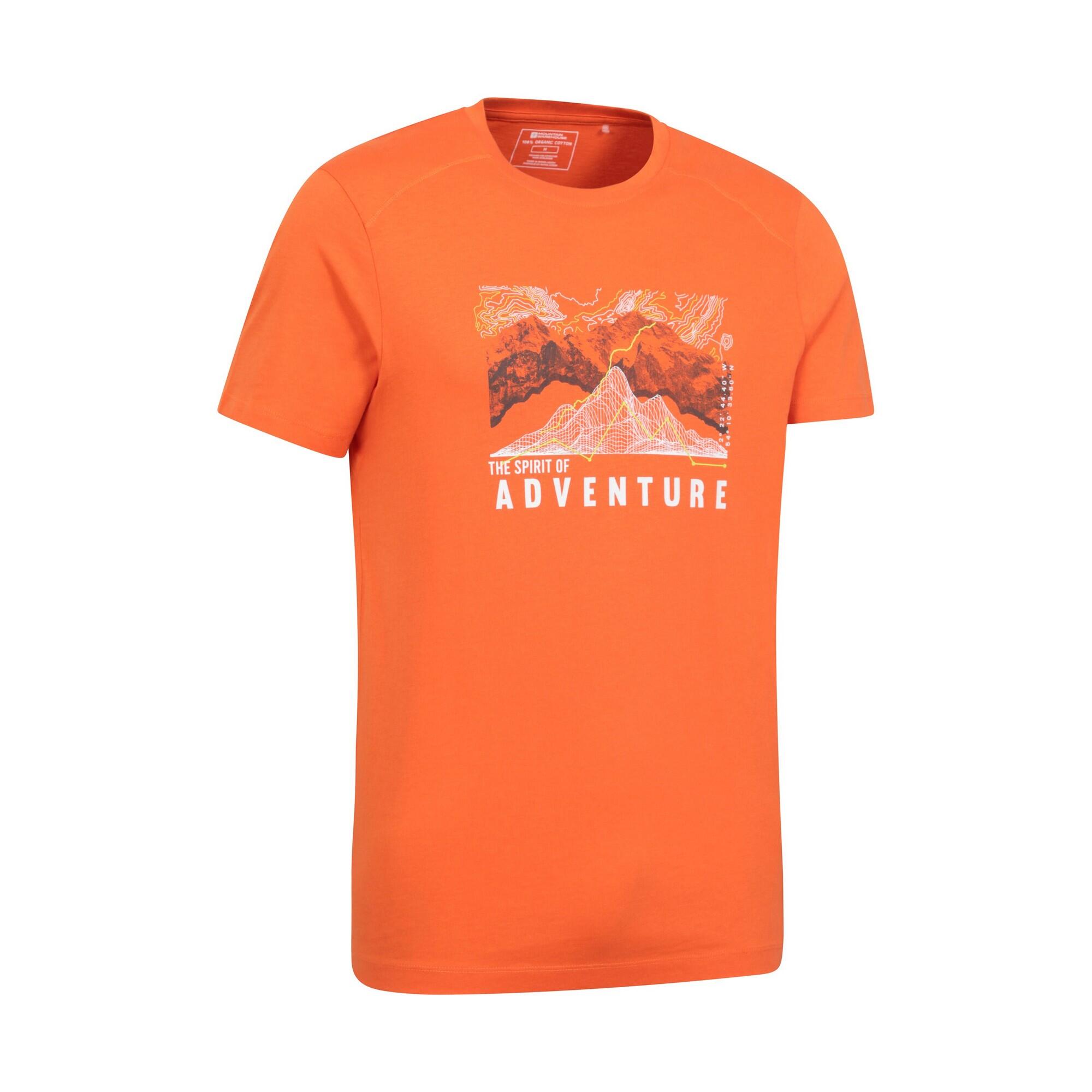 Maglietta Uomo Mountain Warehouse Adventure Begins Arancio 4/4