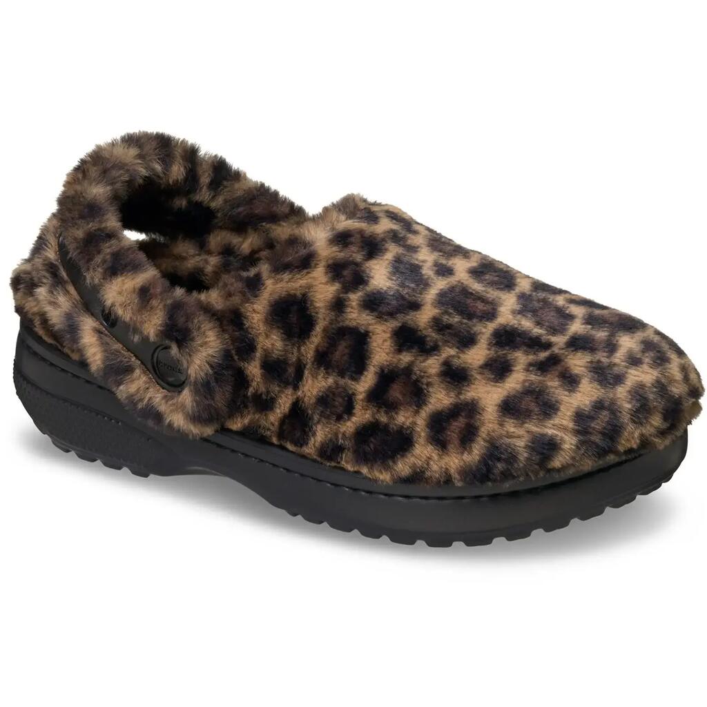Crocs Classic Unfurgettable Polyester Blend Women's Leopard Clogs