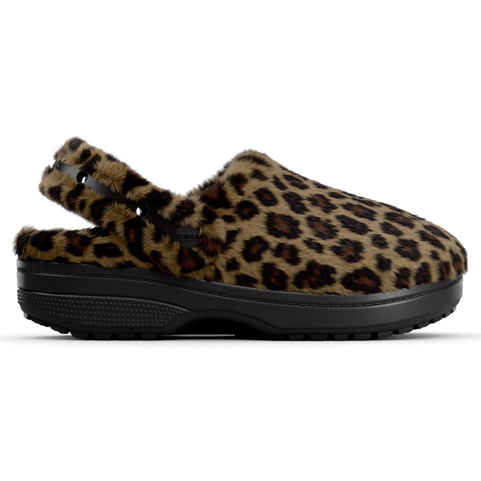 Crocs Classic Unfurgettable Polyester Blend Women's Leopard Clogs 6/6
