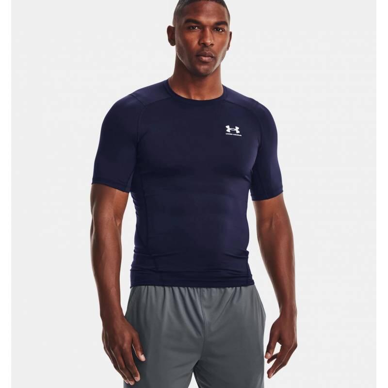 T-shirt de compression à manche courte Under Armour HeatGear Bleu marine 3/3
