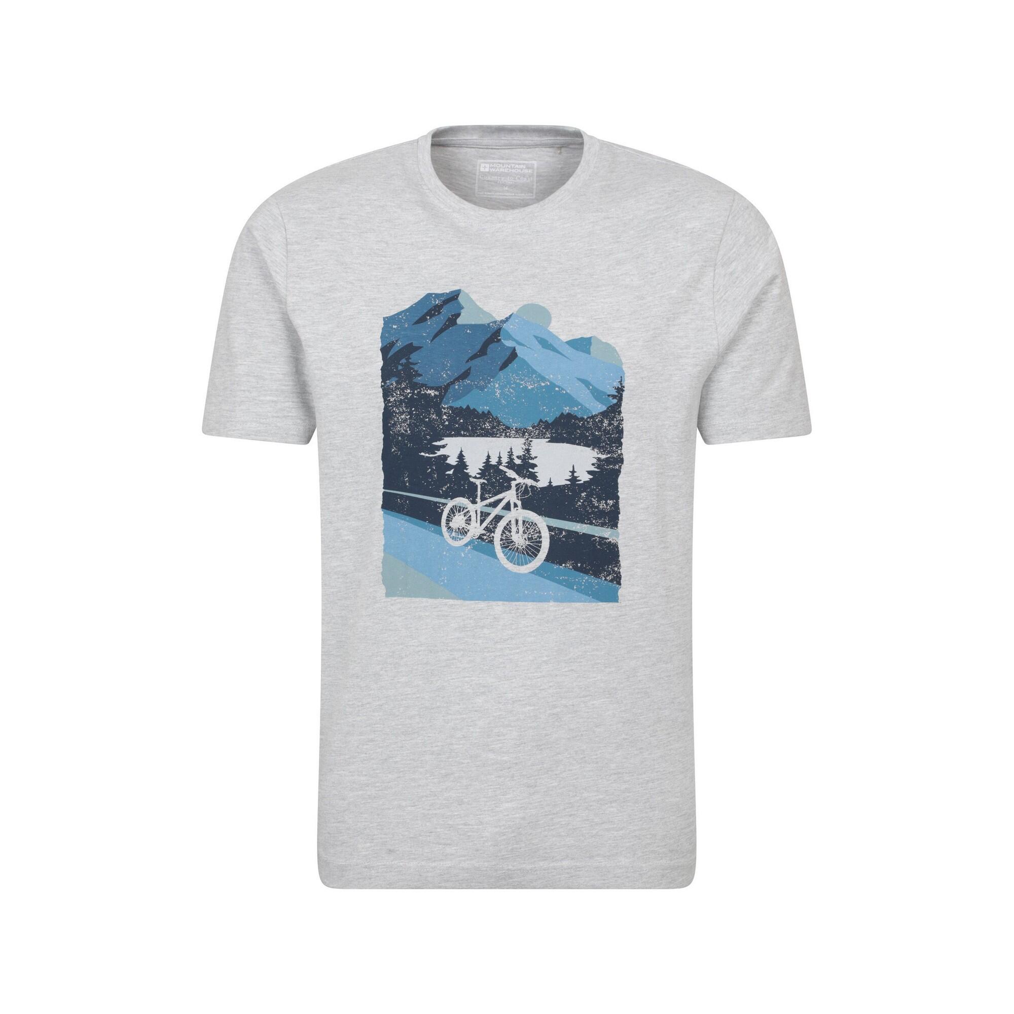 MOUNTAIN WAREHOUSE Mens Bike TShirt (Medium Grey)