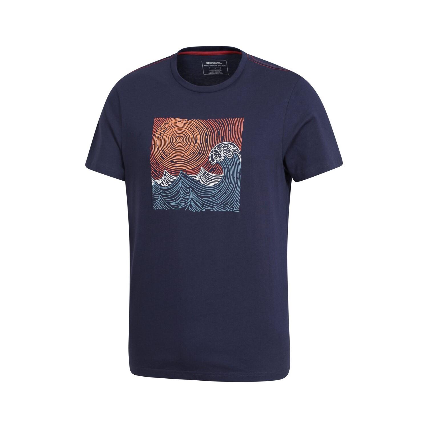 Maglietta Onda Di Marea Uomo Mountain Warehouse Blu Navy 4/4