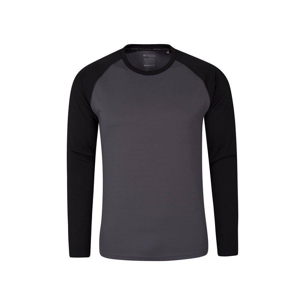 MOUNTAIN WAREHOUSE Mens Endurance LongSleeved TShirt (Black)