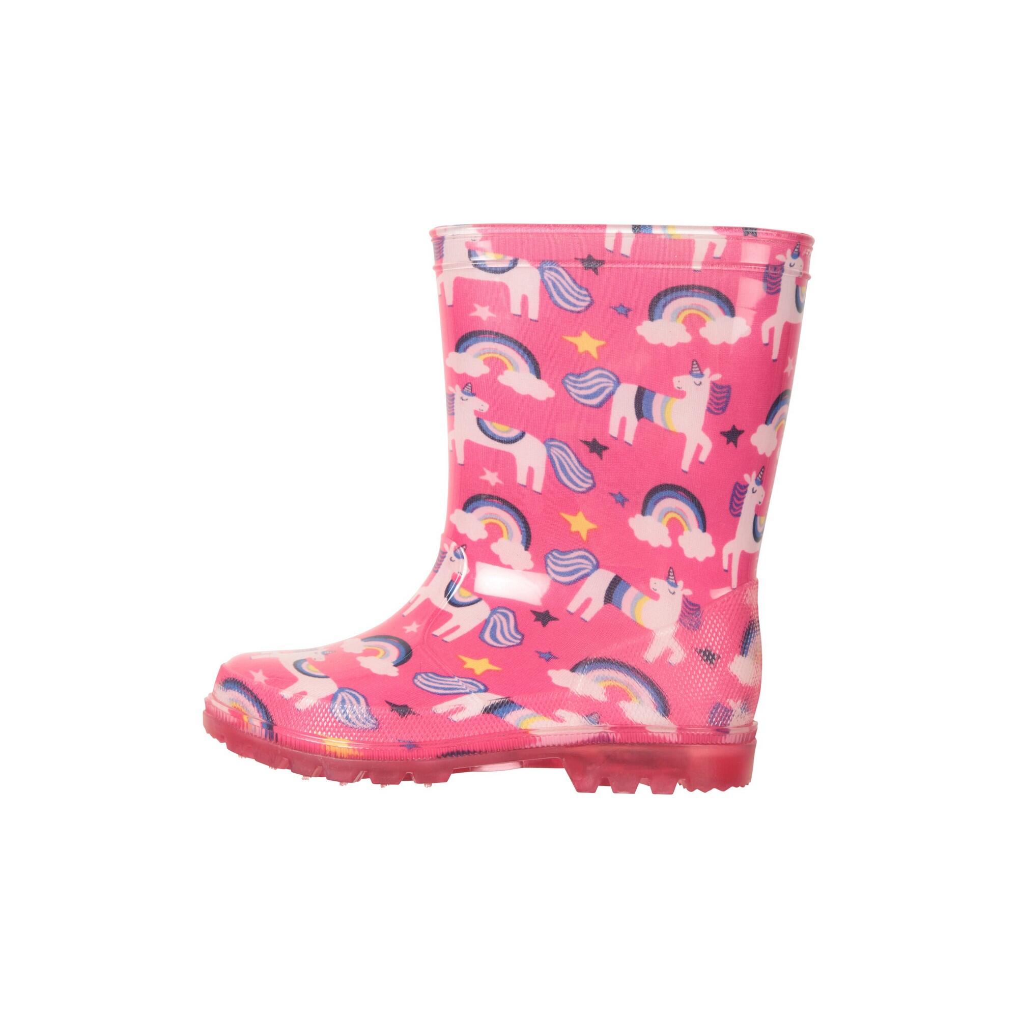 Bottes De Pluie SPLASH Enfant (Rose Vif) 3/4