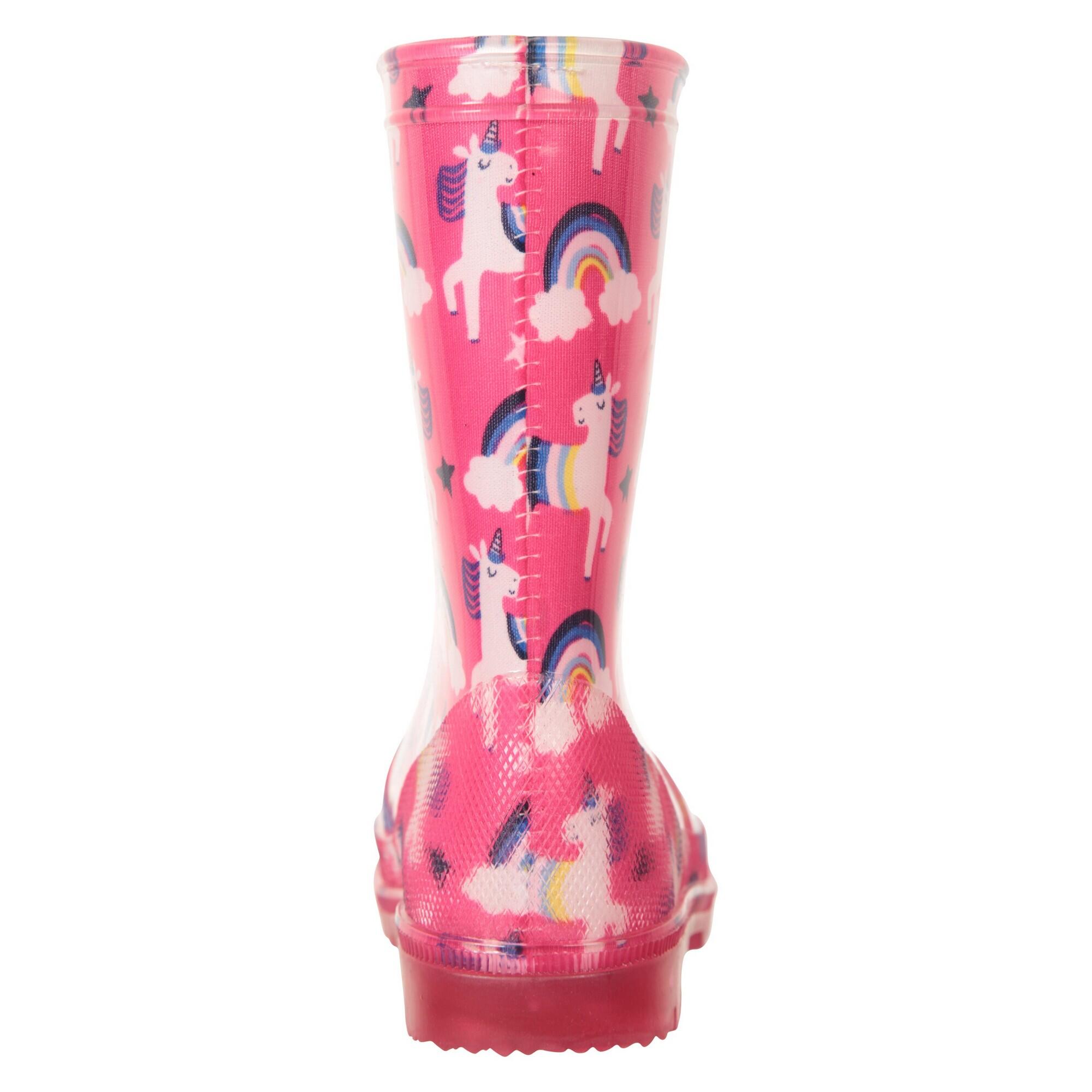 Bottes De Pluie SPLASH Enfant (Rose Vif) 2/4