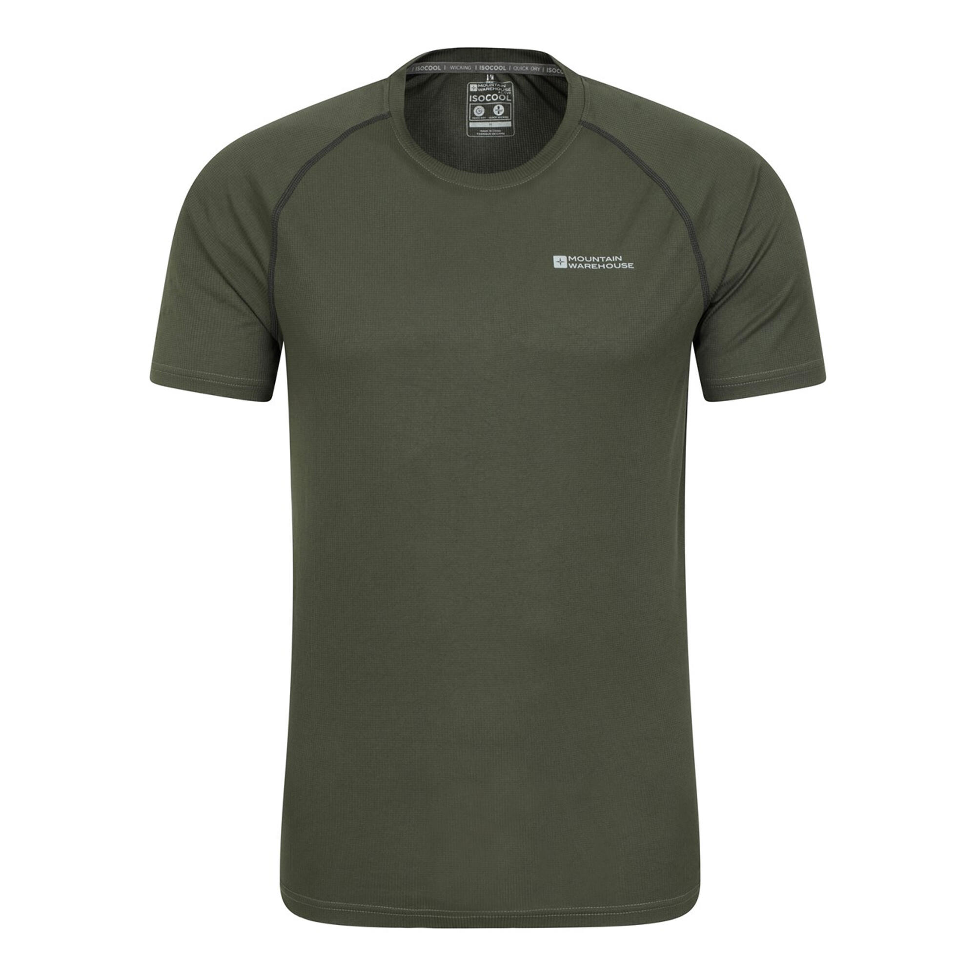 MOUNTAIN WAREHOUSE Mens Aero II ShortSleeved TShirt (Khaki Green)
