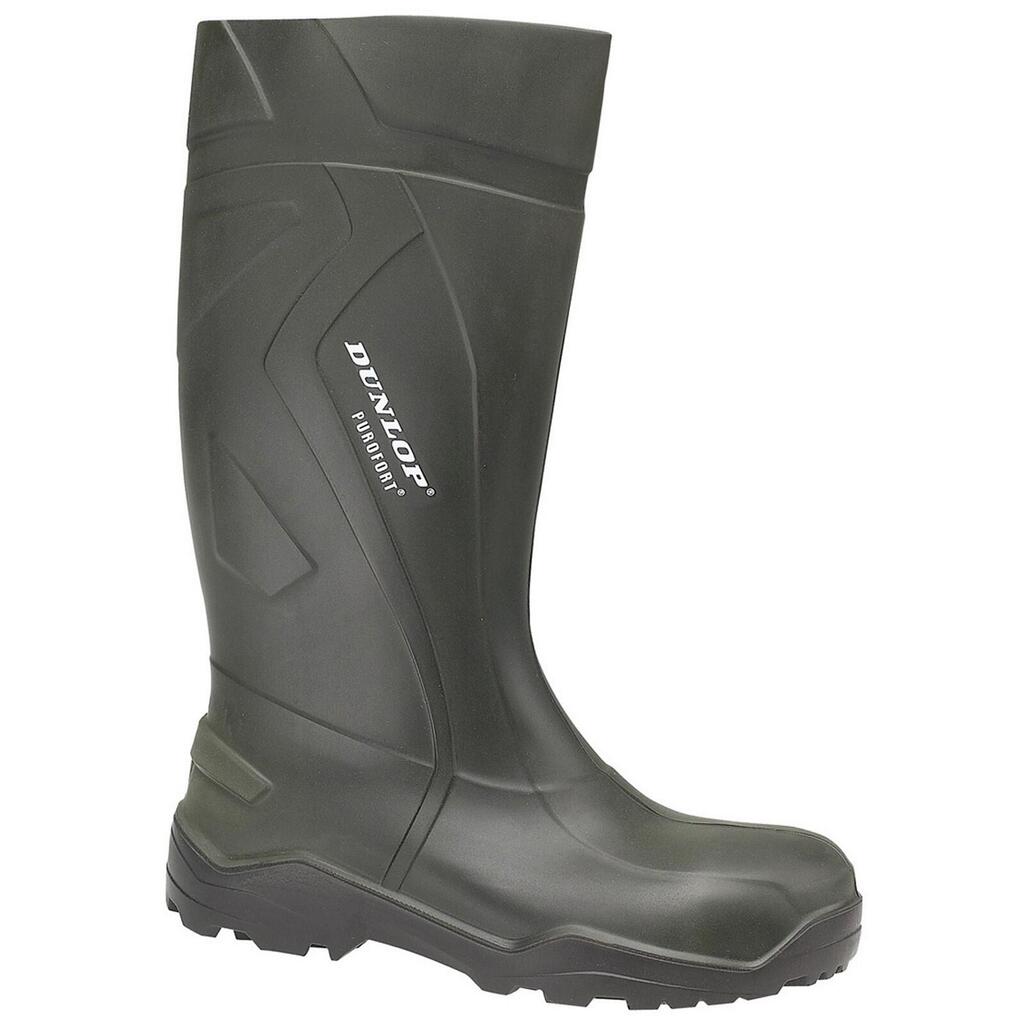 Purofort+ Plain Rubber Wellingtons GREEN