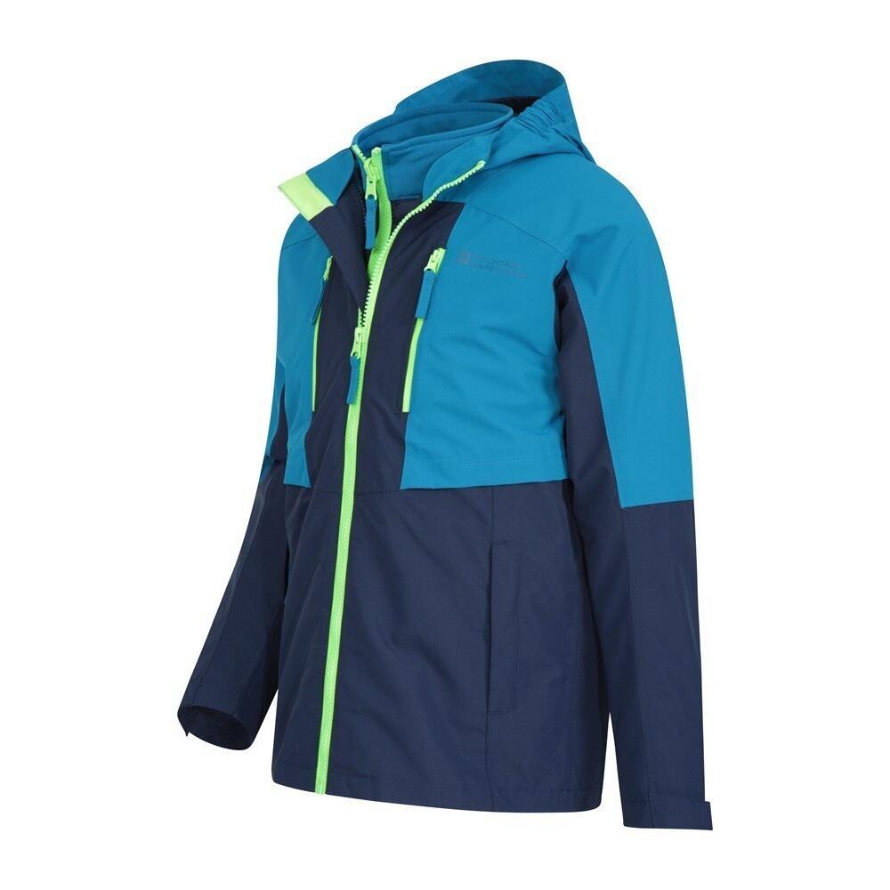 "Ravine" Jacke, wasserfest für Kinder Blau 3/4